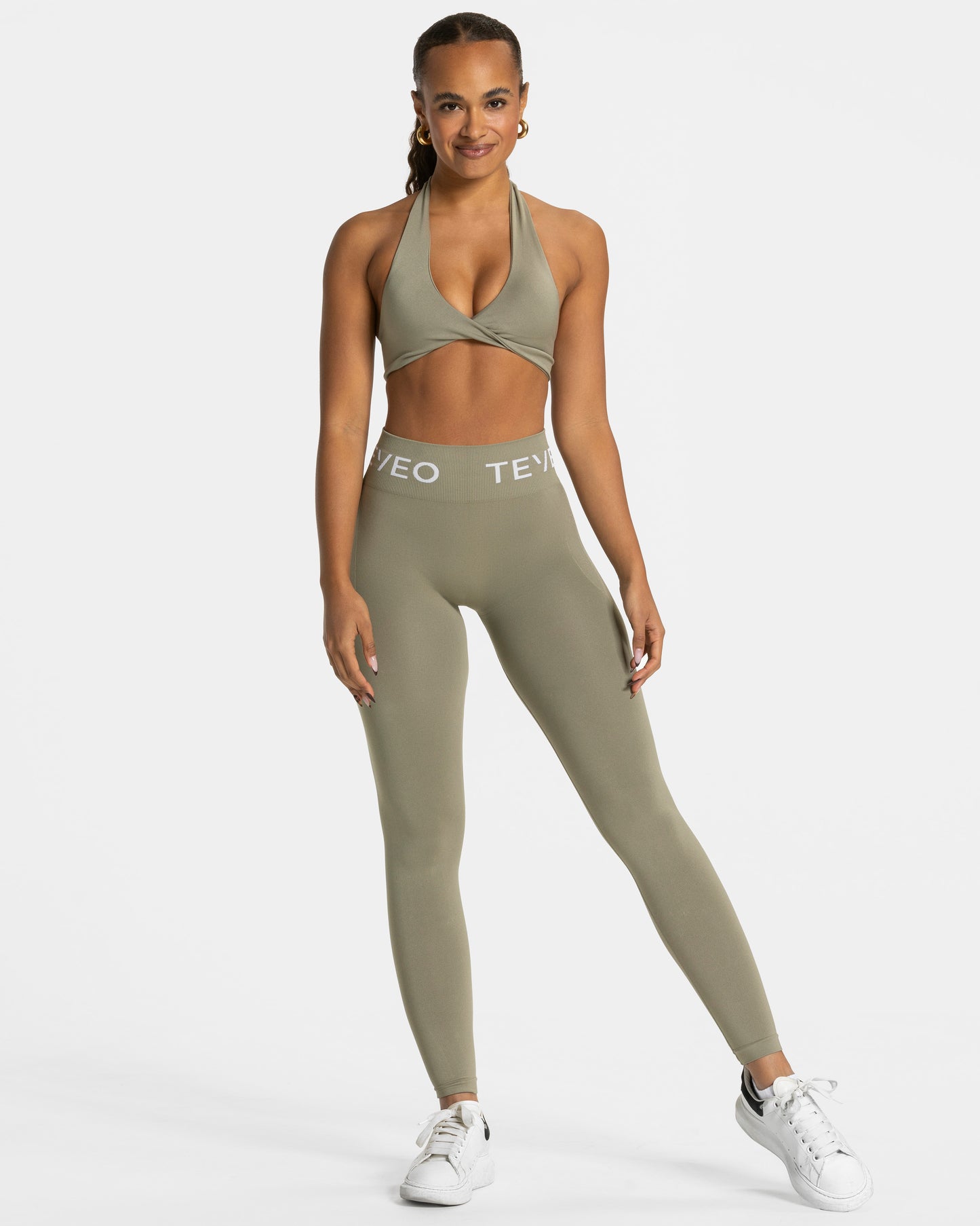 Legginsy Signature Covert Scrunch „Khaki”