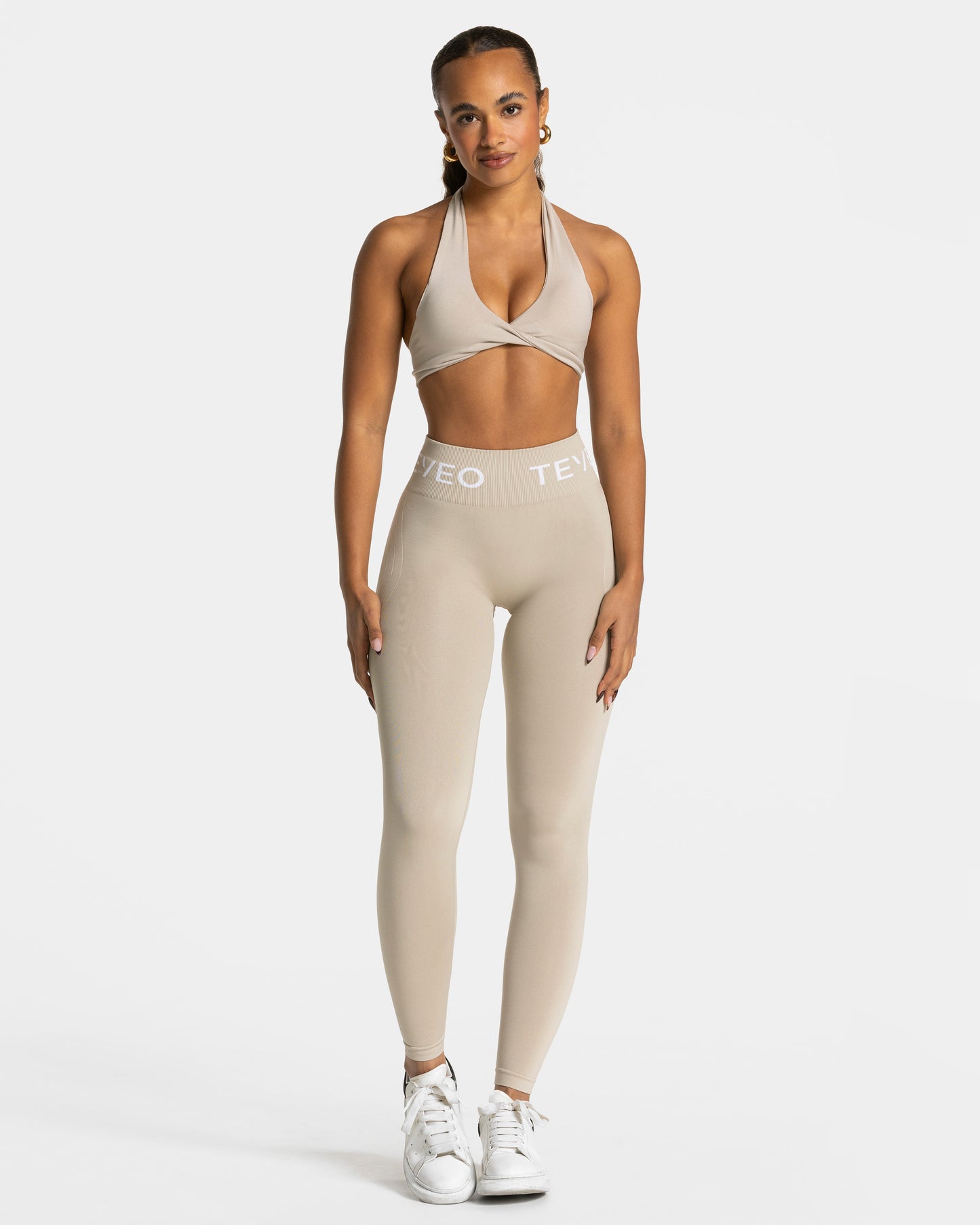 Legginsy Signature Covert Scrunch „Latte”