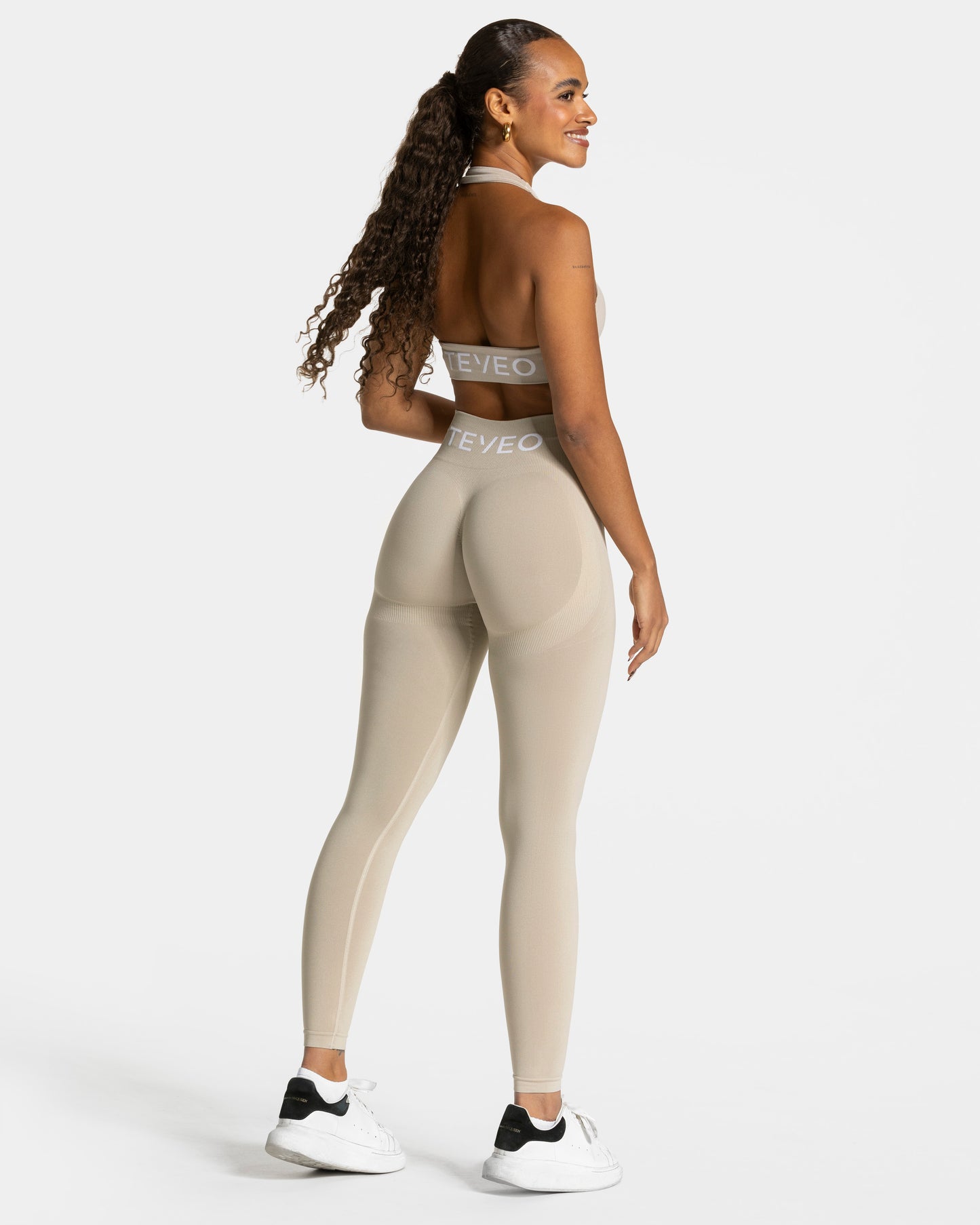 Legginsy Signature Covert Scrunch „Latte”