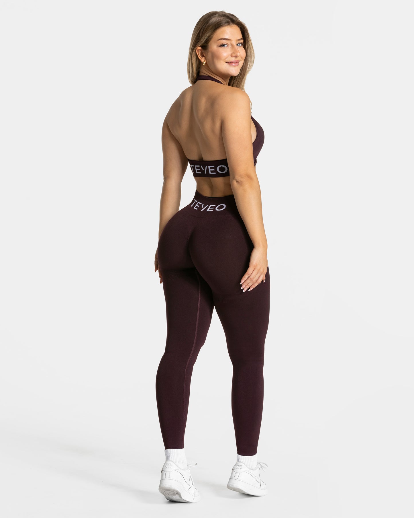 Signature Covert Scrunch Leggings ‘Merlot’