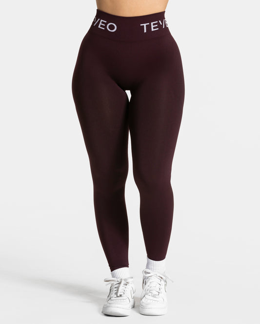 Signature Covert Scrunch Leggings ‘Merlot’