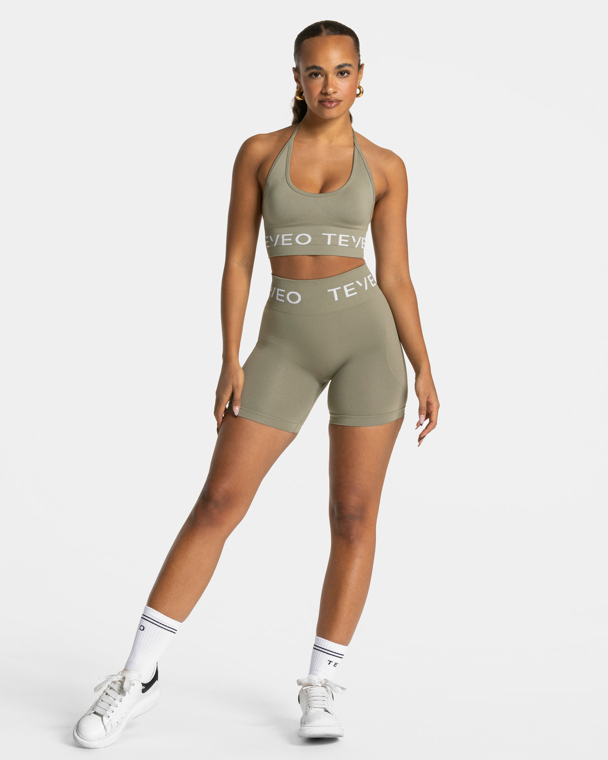Signature Halterneck Bra ‘Khaki’