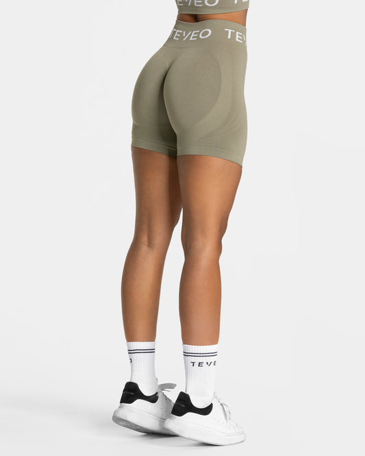 Signature Covert Scrunch Shorts ‘Khaki’