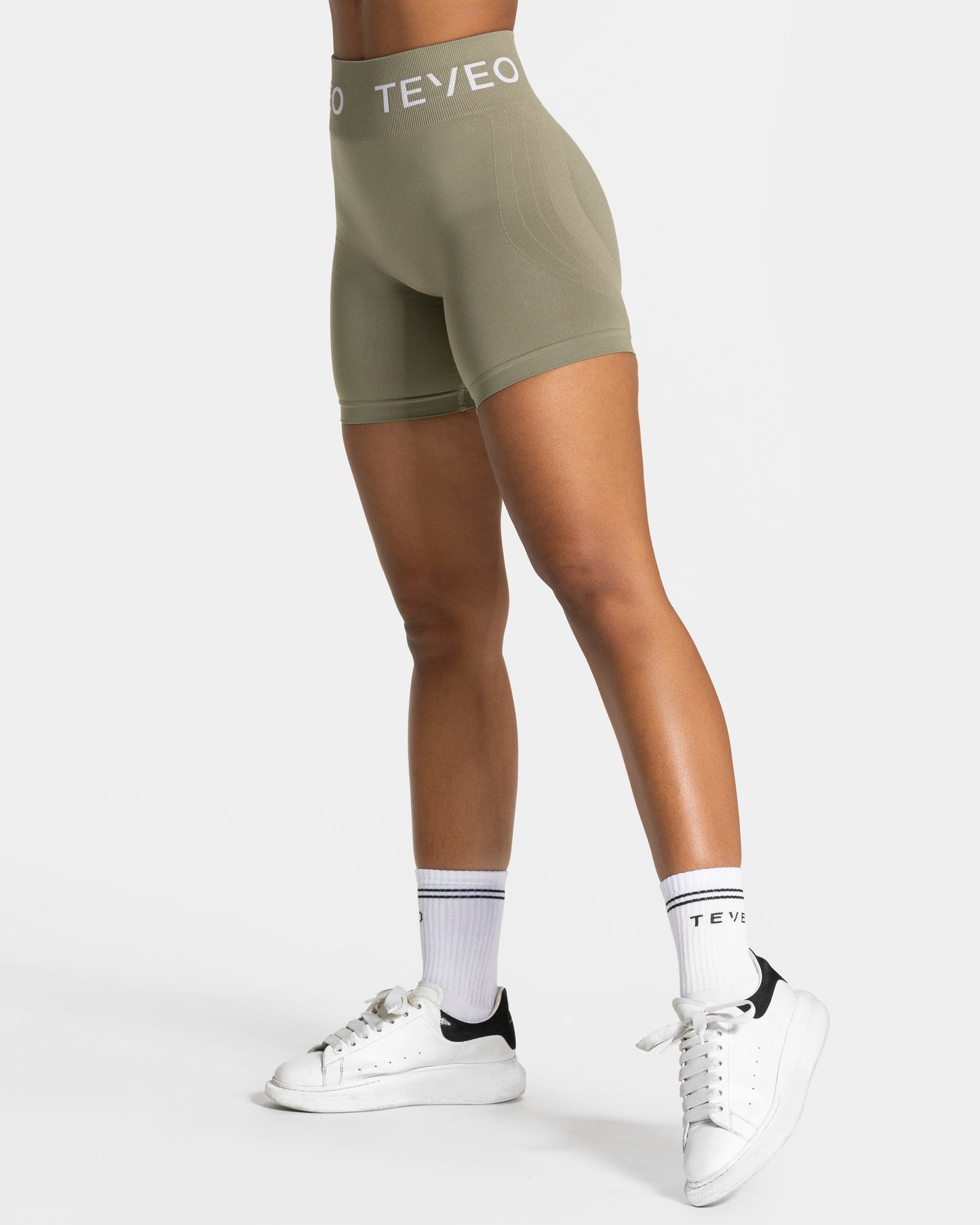 Szorty Signature Covert Scrunch „Khaki”