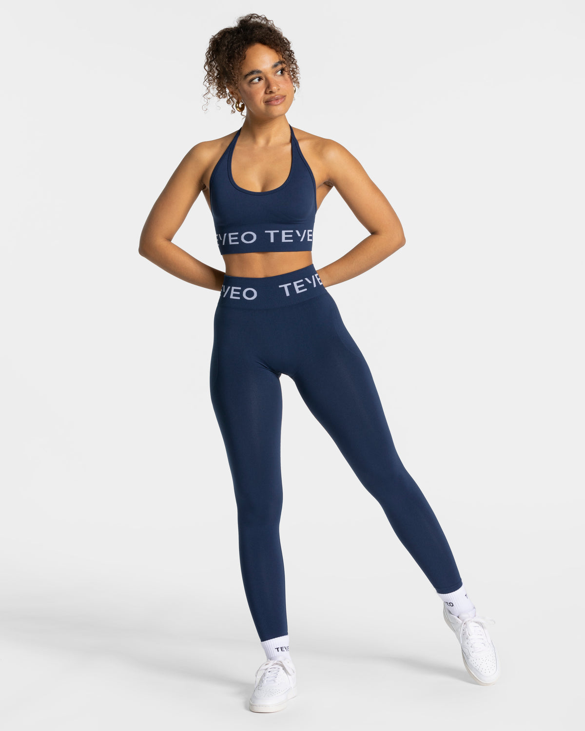 Leggings Signature Scrunch “Blu scuro"