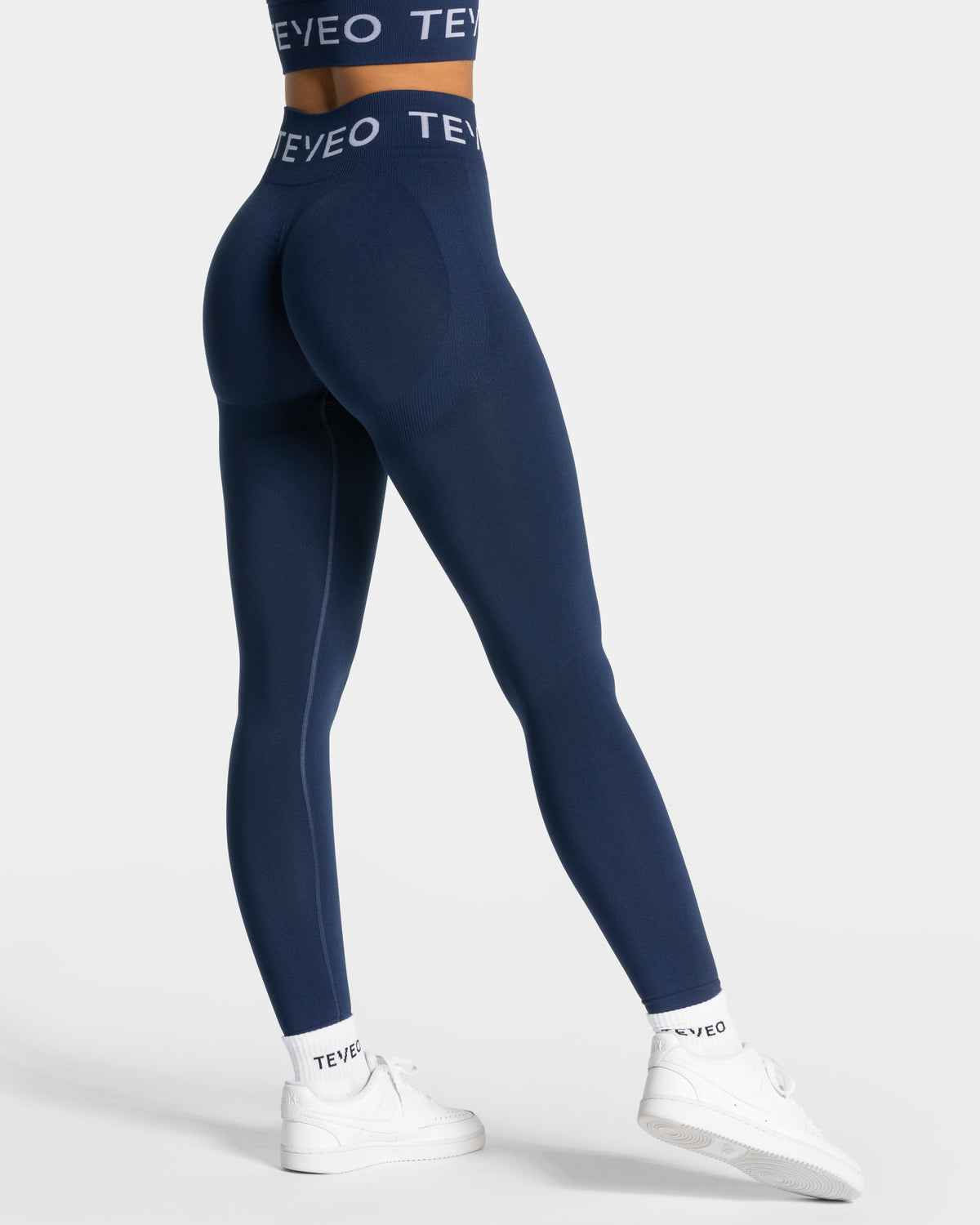 Leggings Signature Scrunch “Blu scuro"