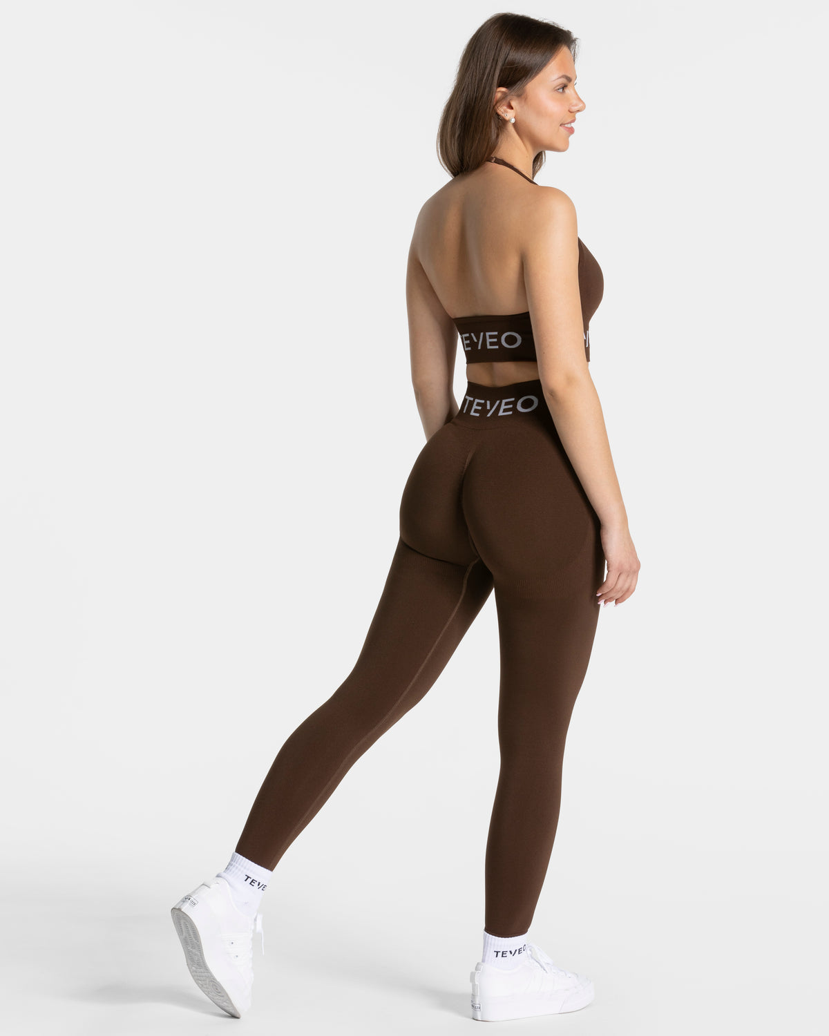 Signature Halterneck Bra ‘Dark Brown’