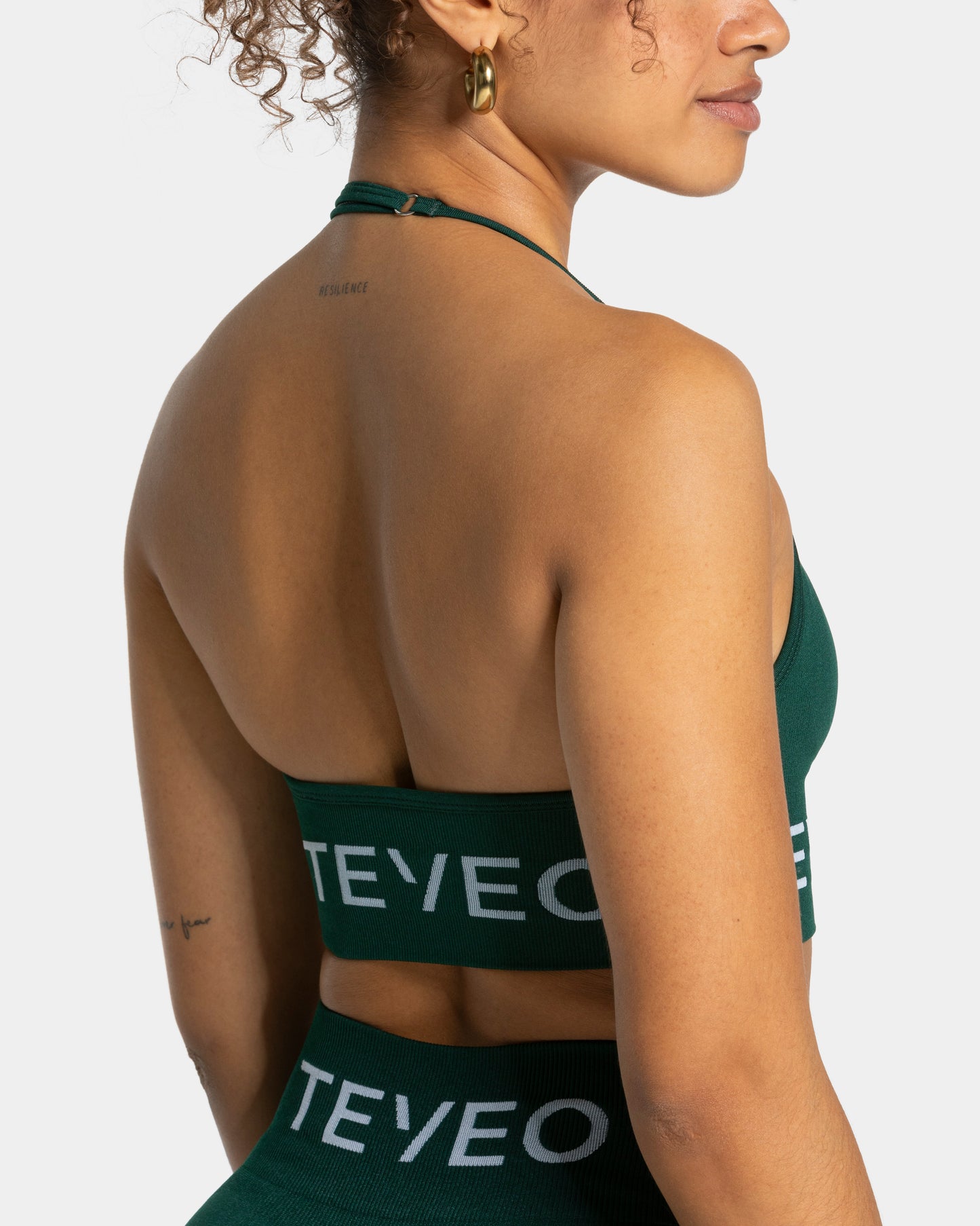 Signature Halterneck Bra ‘Dark Green’