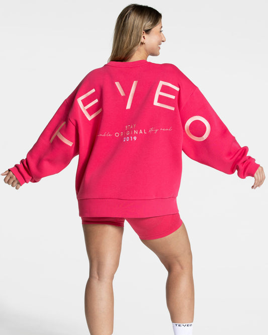 Felpa Signature Oversized “Lampone”