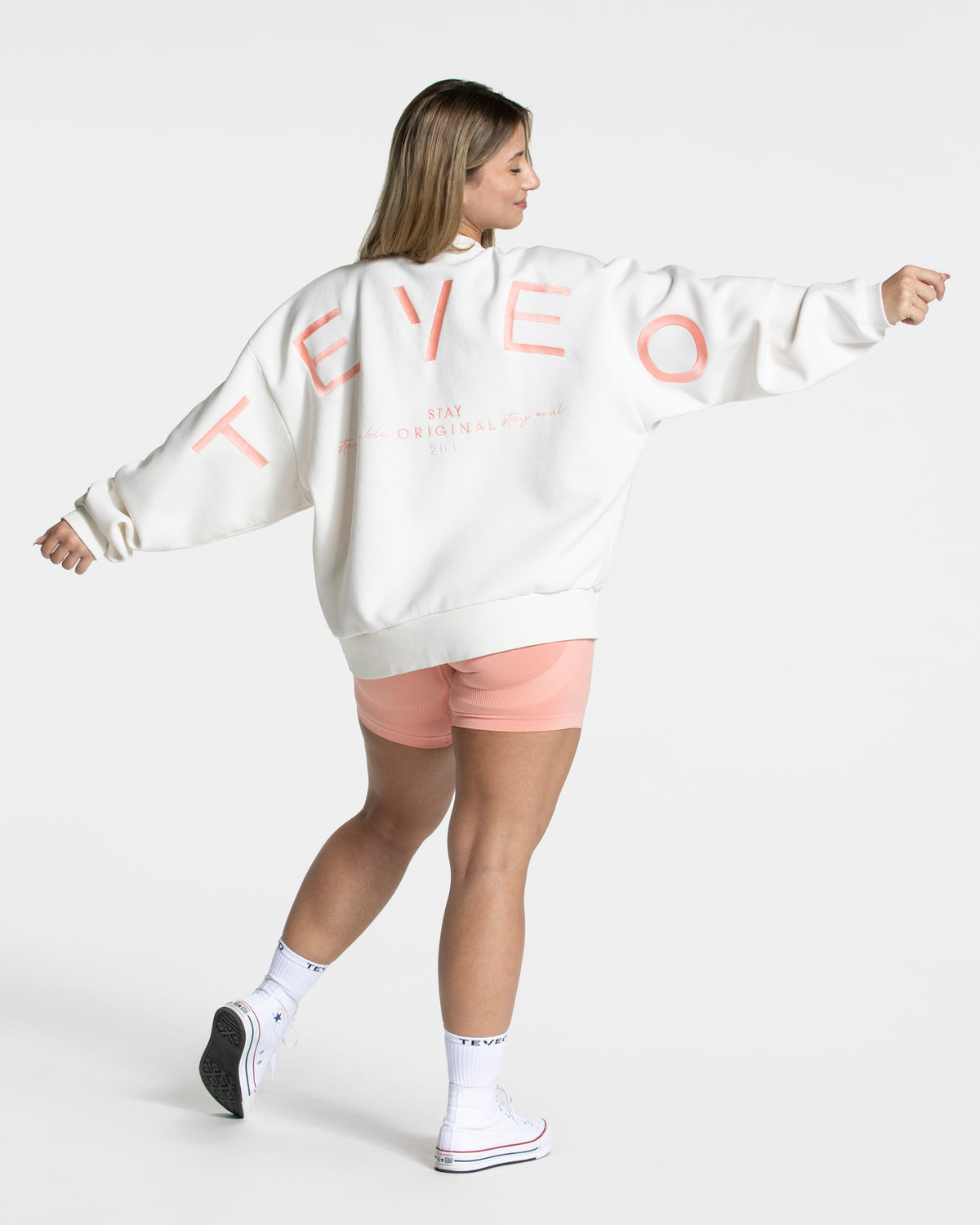 Signature Oversized Sweater ‘Peach’