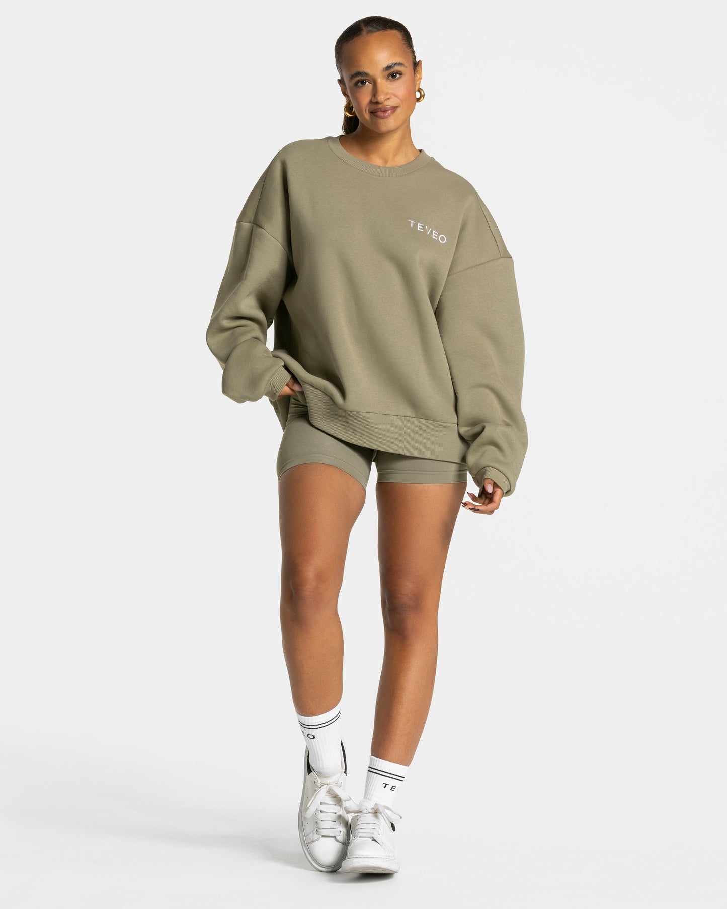 Signature Oversized Sweater ‘Khaki’