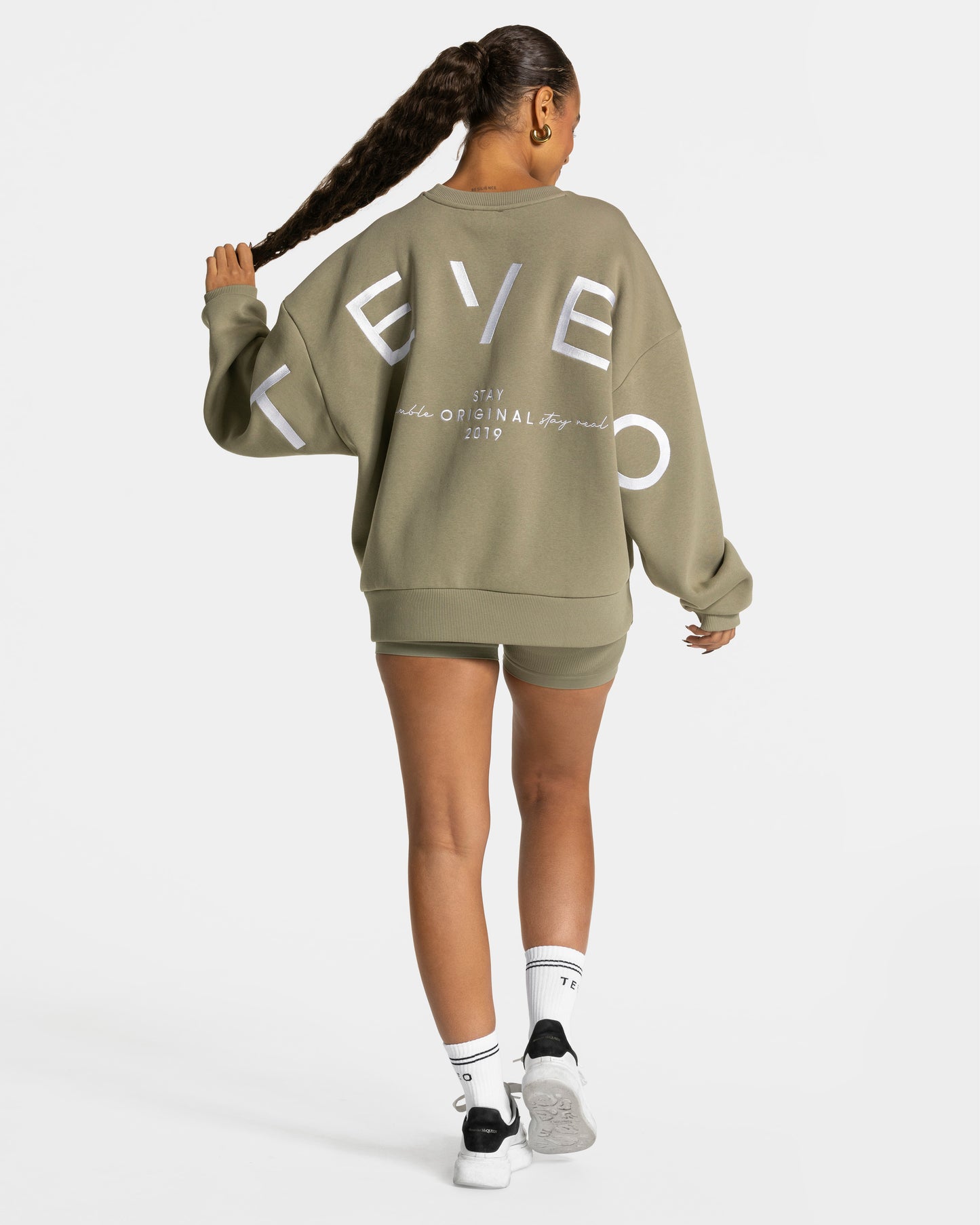 Signature Oversized Sweater ‘Khaki’