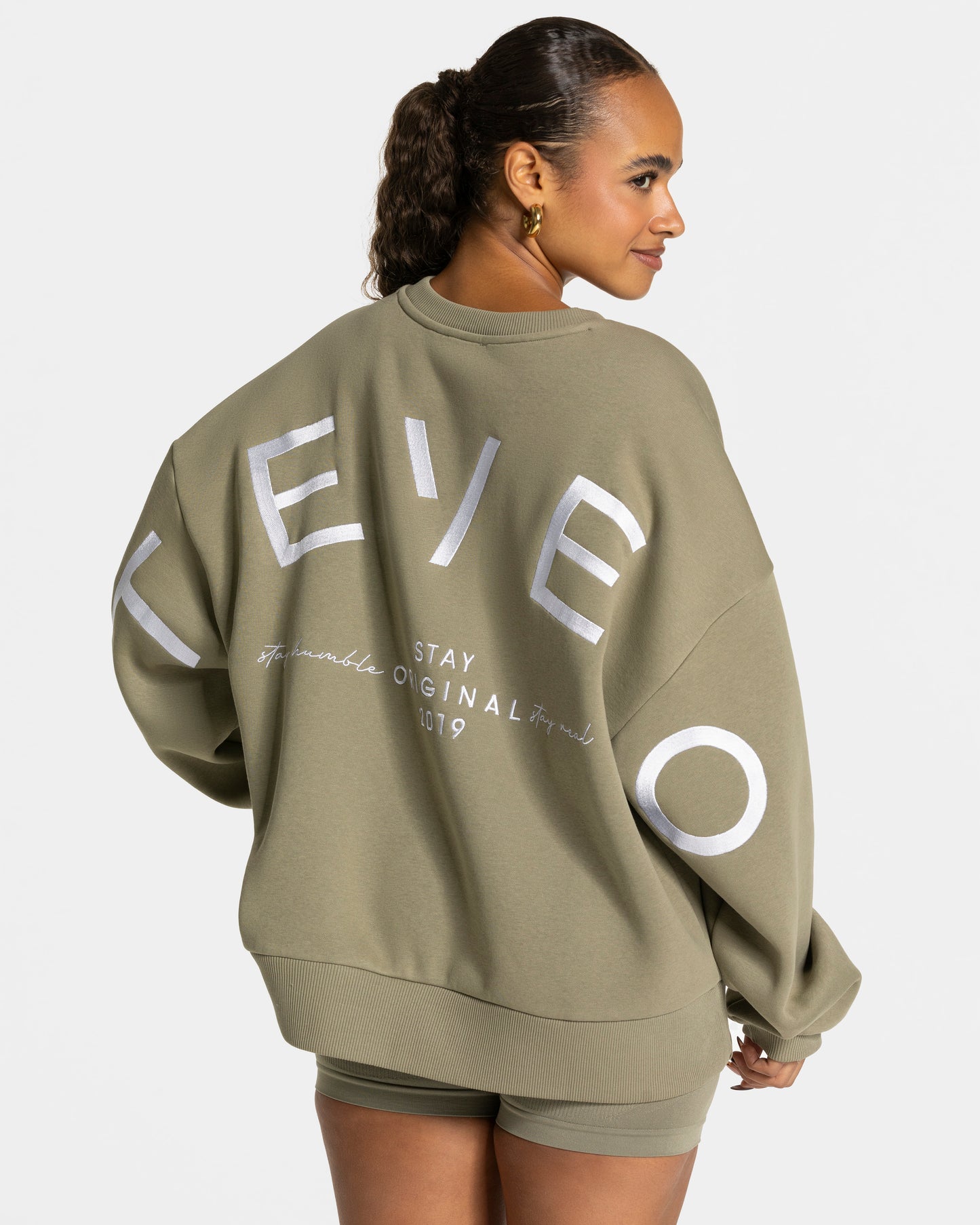 Signature Oversized Sweater ‘Khaki’