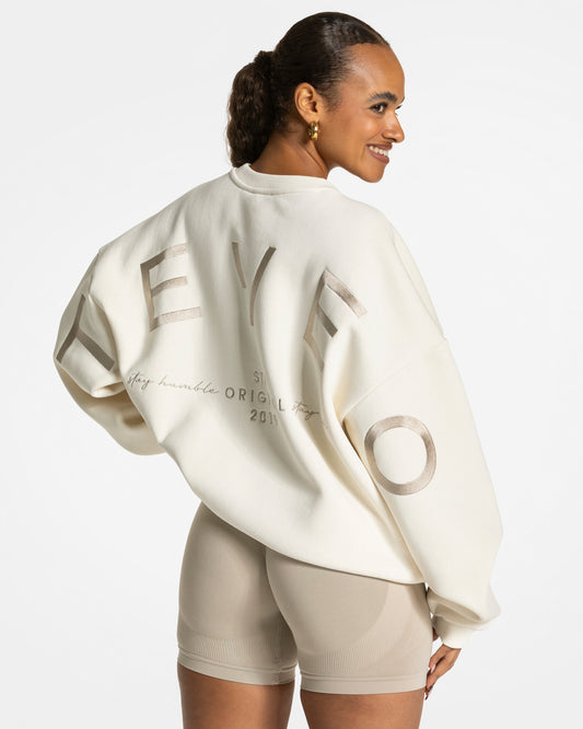 Bluza Signature oversize „Latte”