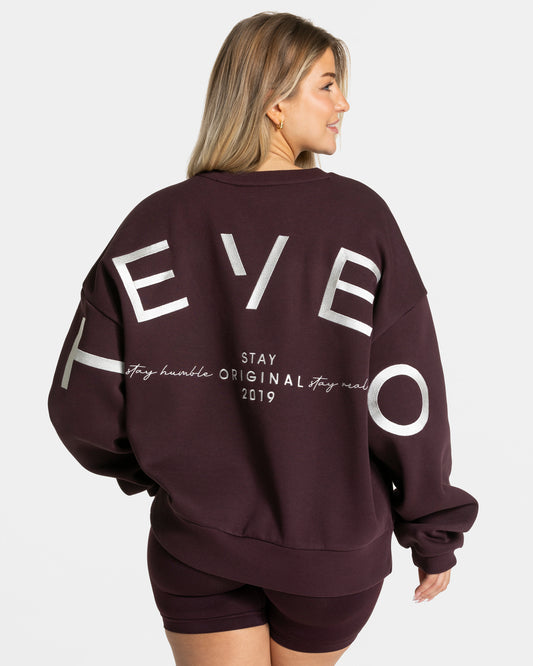 Signature Oversized Sweater ‘Merlot’