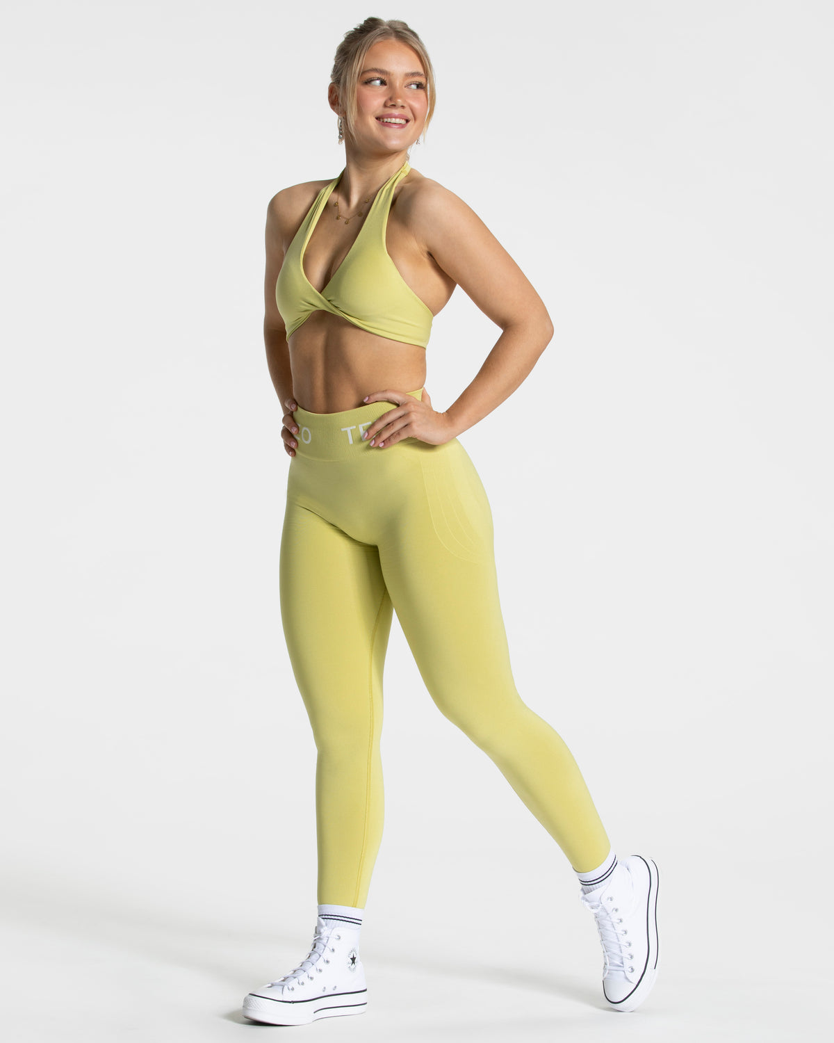 Signature Twisted Bra ‘Lime’