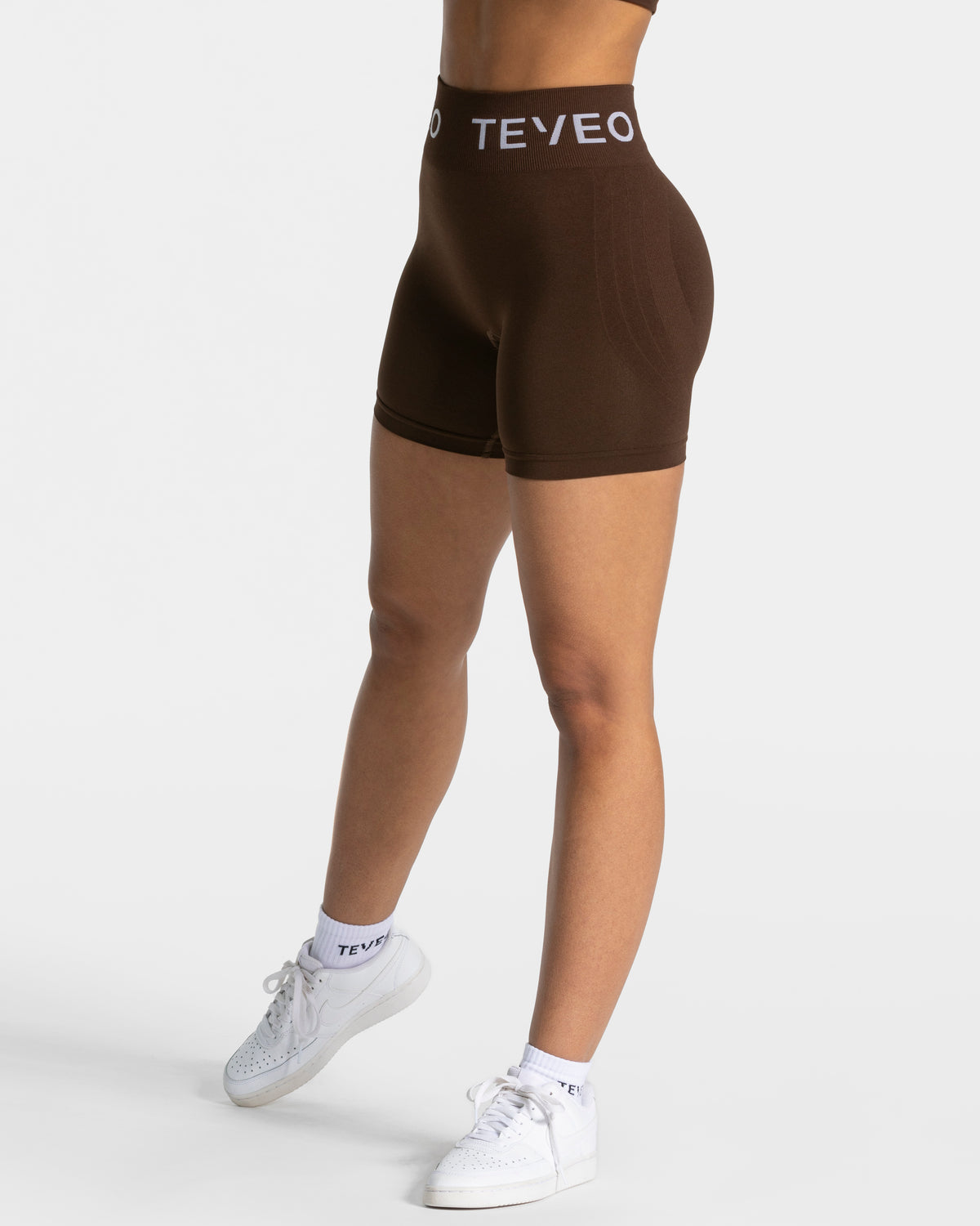 Signature Covert Scrunch Shorts ‘Dark Brown’