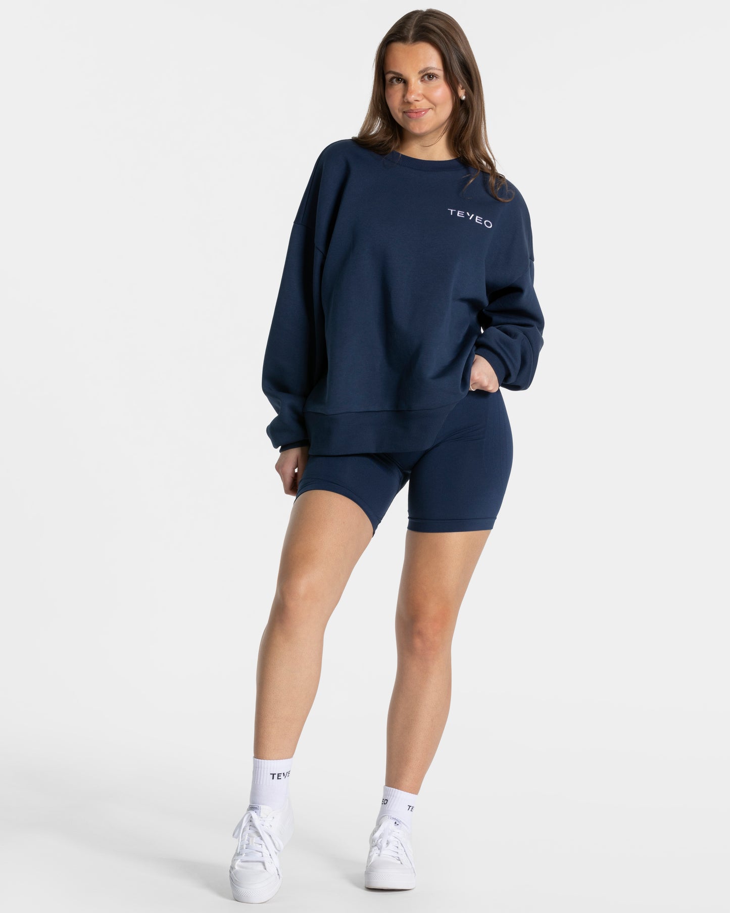 Sudadera oversize Signature «azul oscuro»