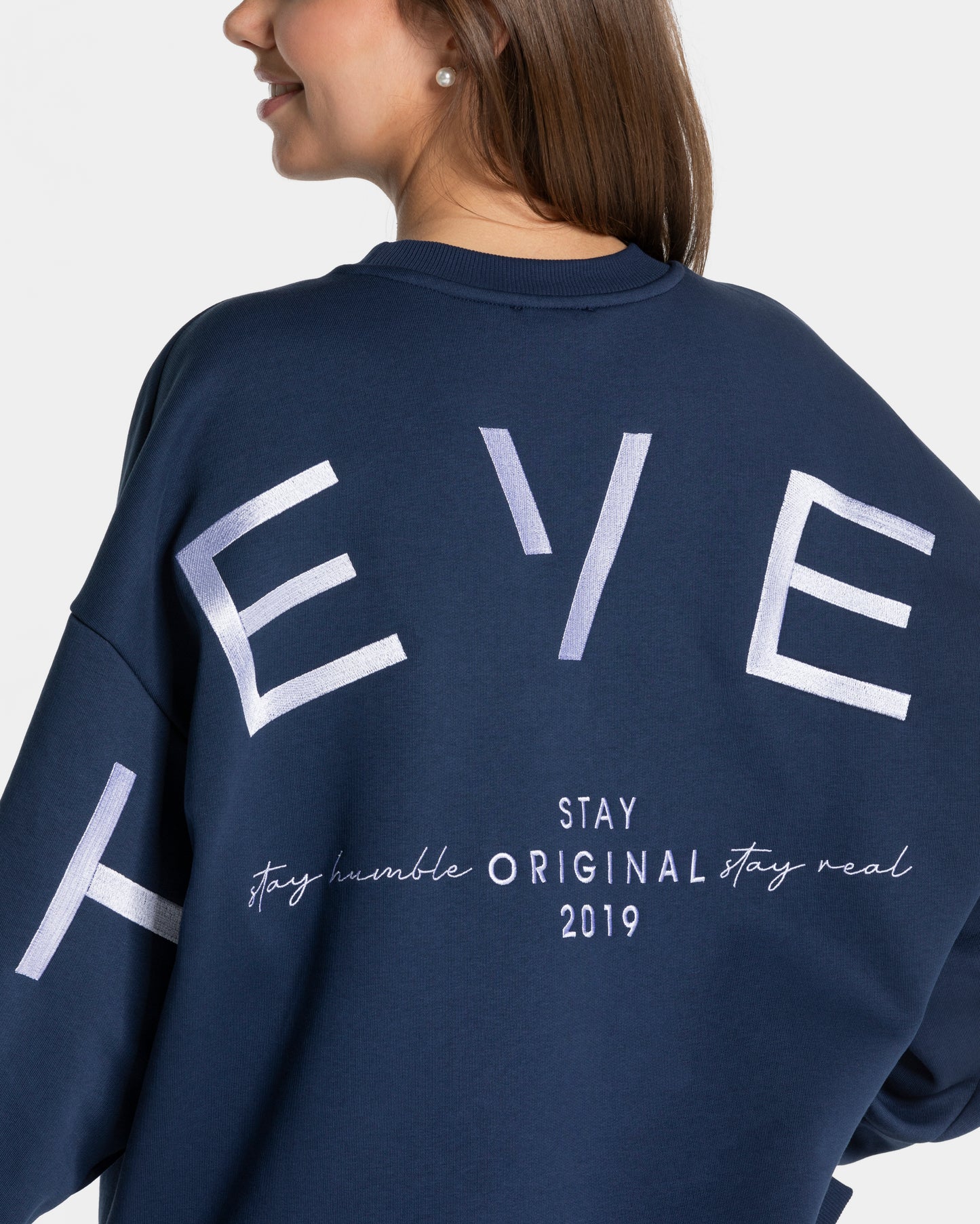 Sudadera oversize Signature «azul oscuro»