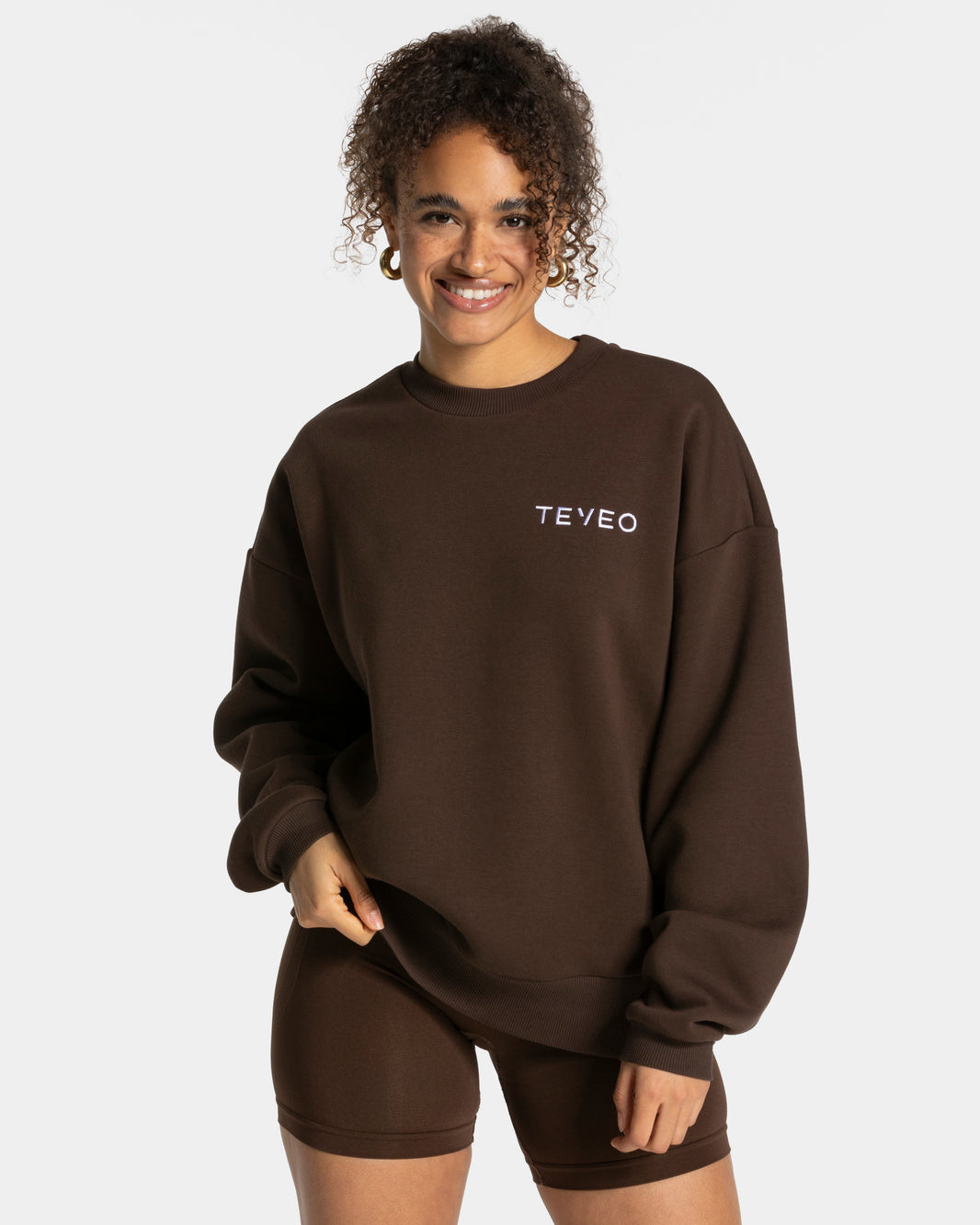 Signature Oversized Sweater ‘Dark Brown’