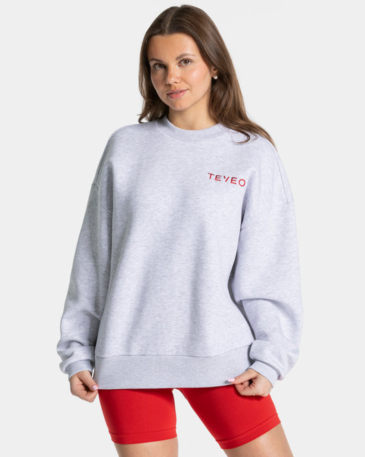 Felpa Signature Oversized “Grigio chiaro”