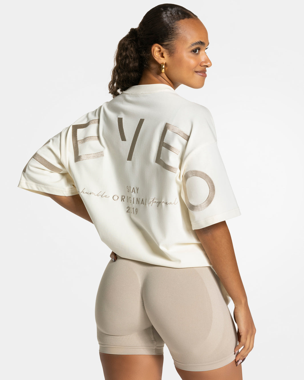 T-shirt Signature Oversized “Latte”