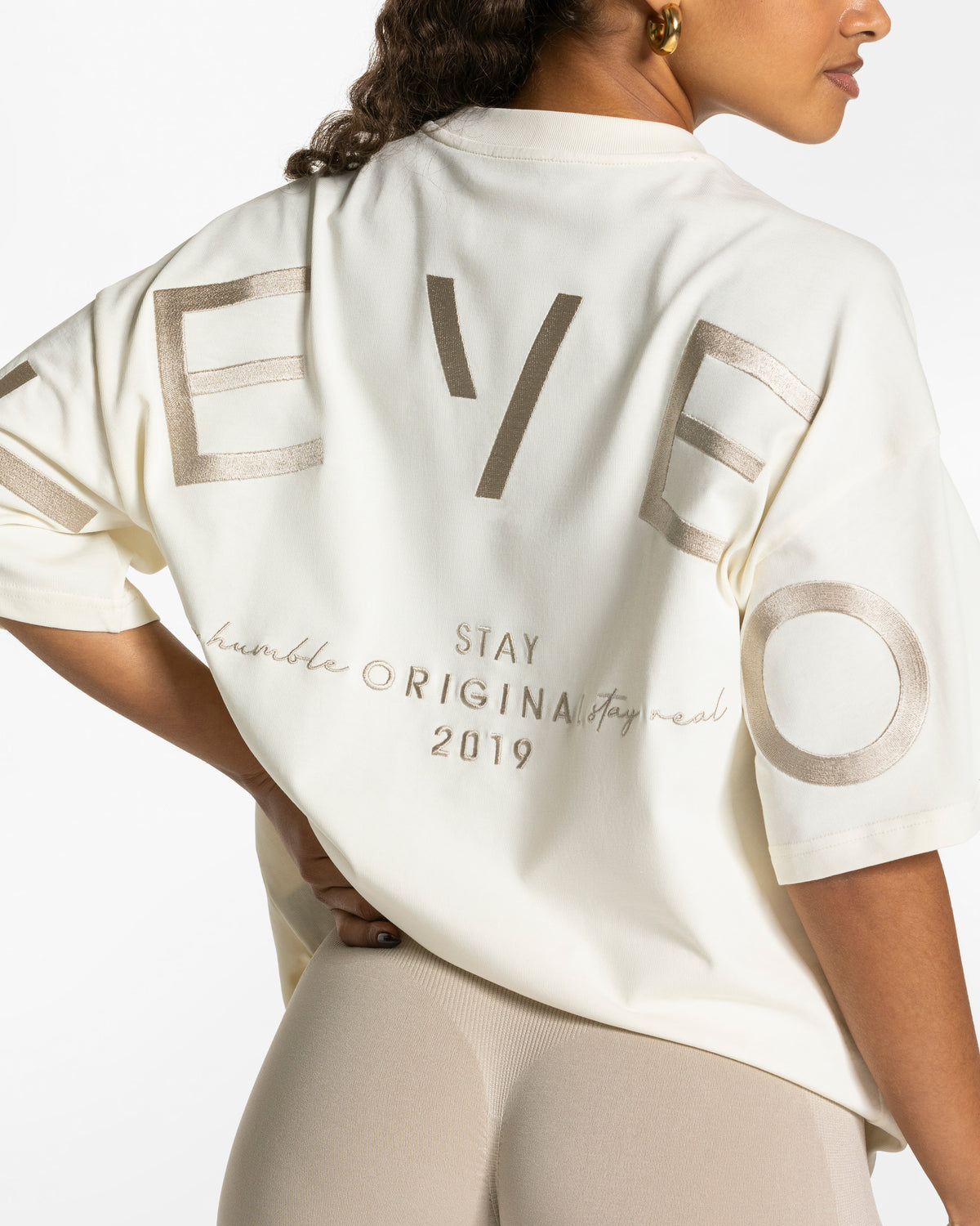 T-shirt Signature Oversized “Latte”