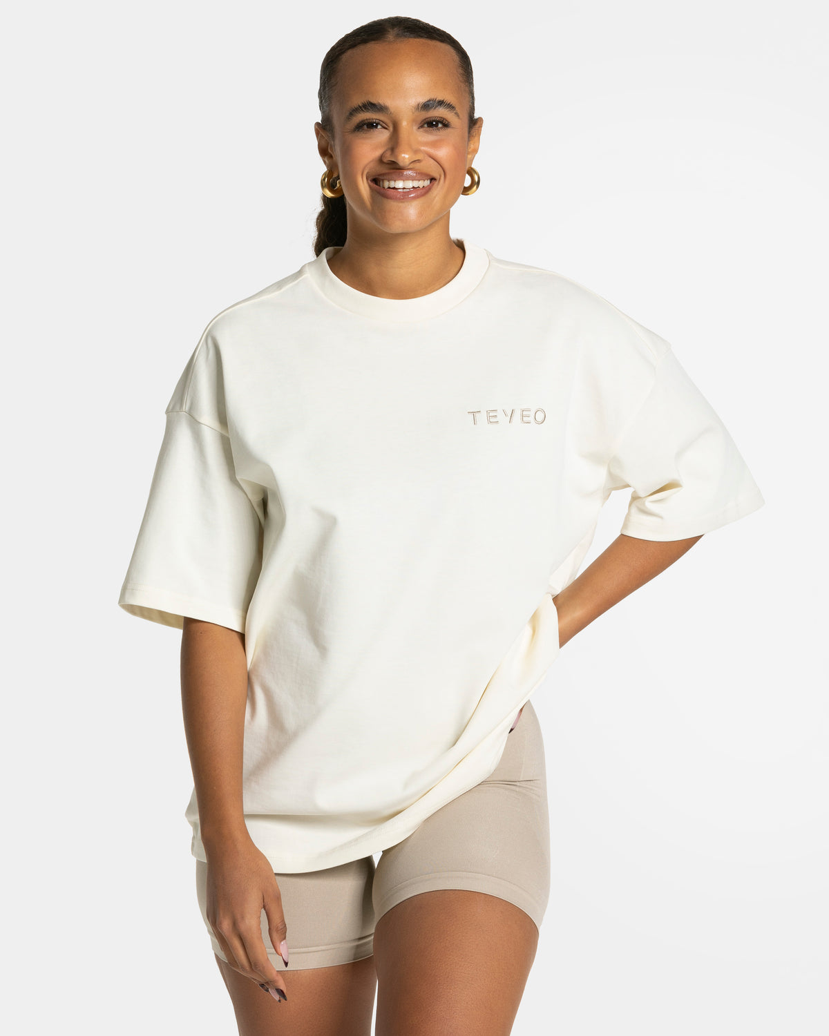 T-shirt Signature Oversized “Latte”