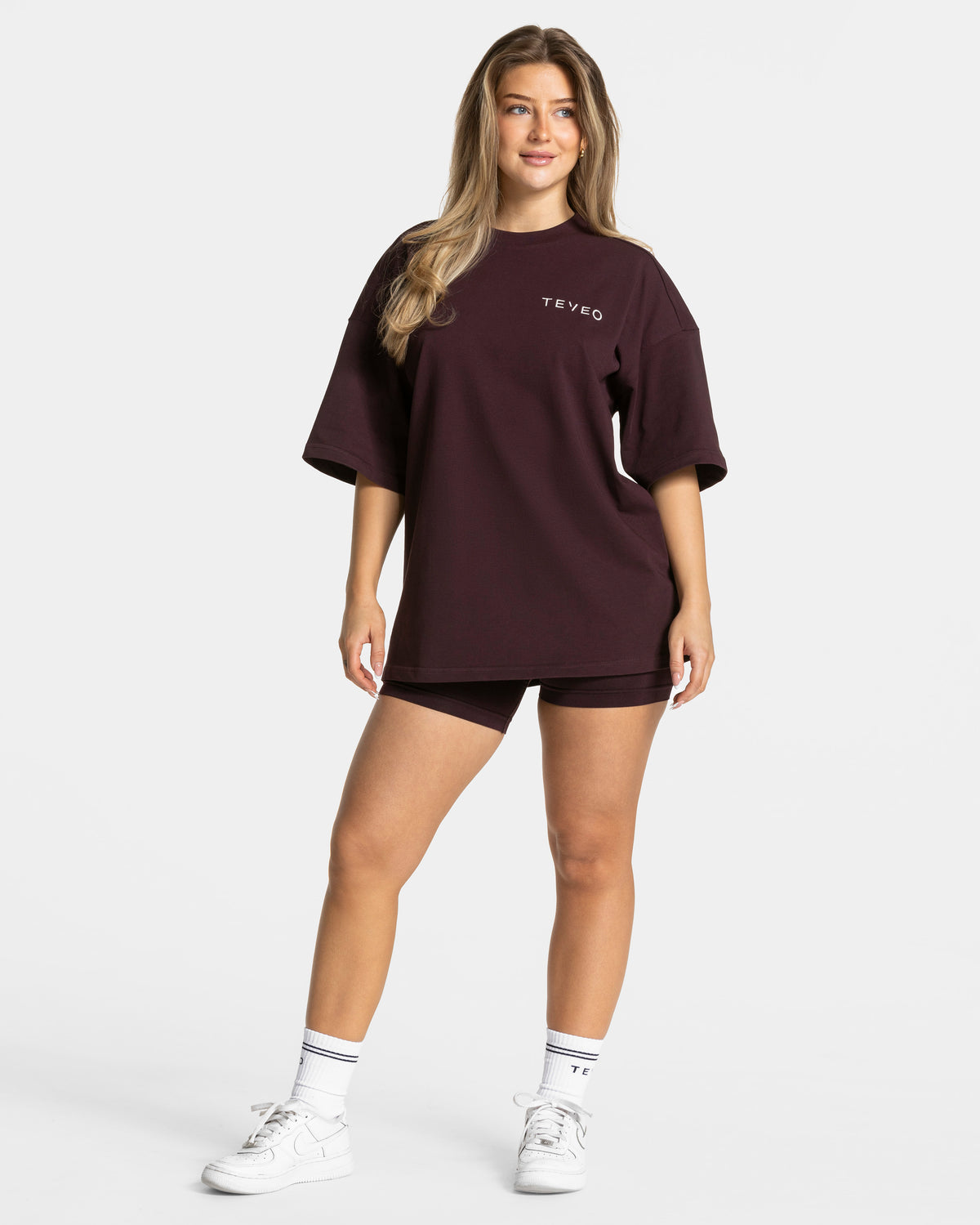 T-shirt Signature Oversized “Merlot”