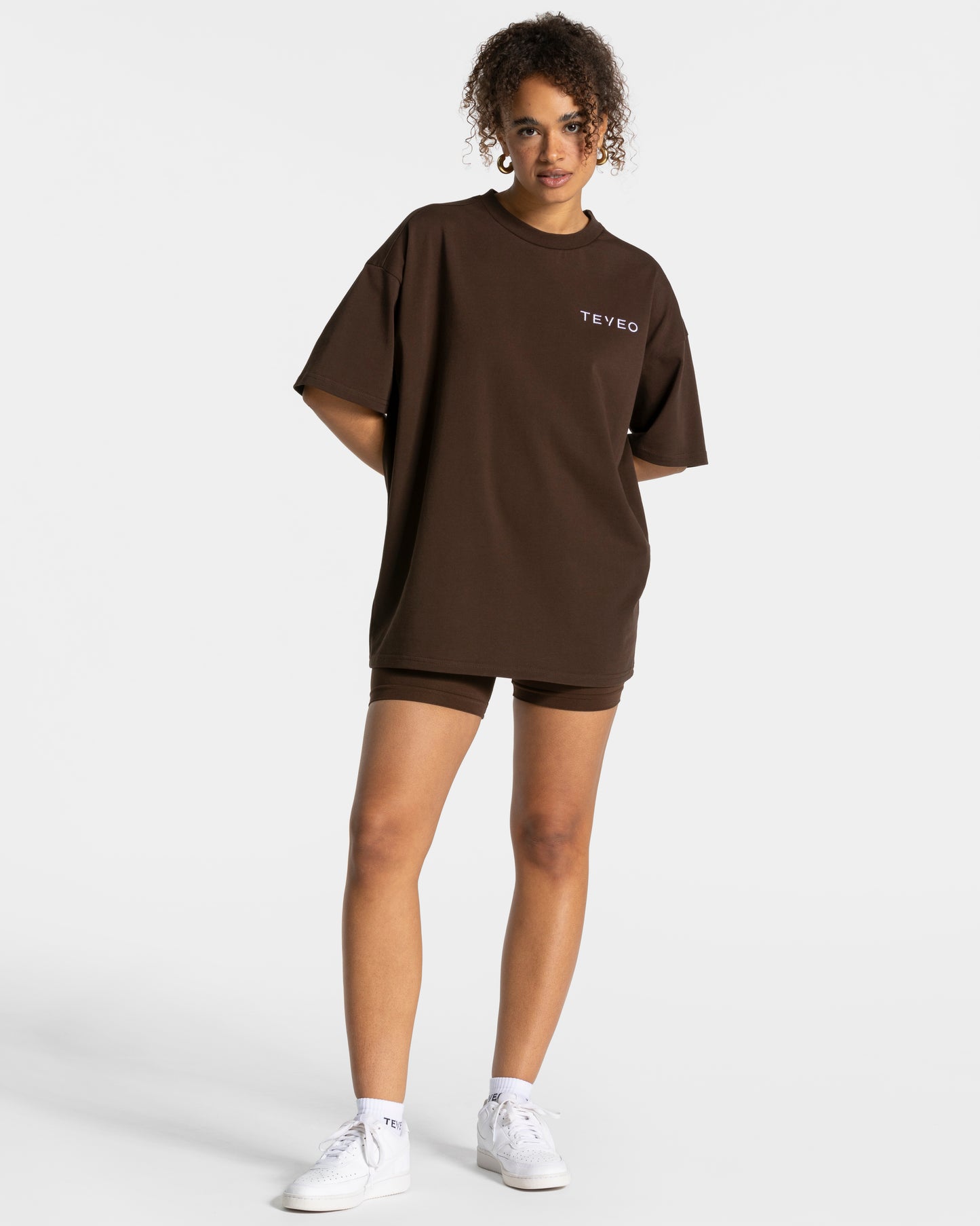 T-shirt Signature Oversized “Marrone scuro”