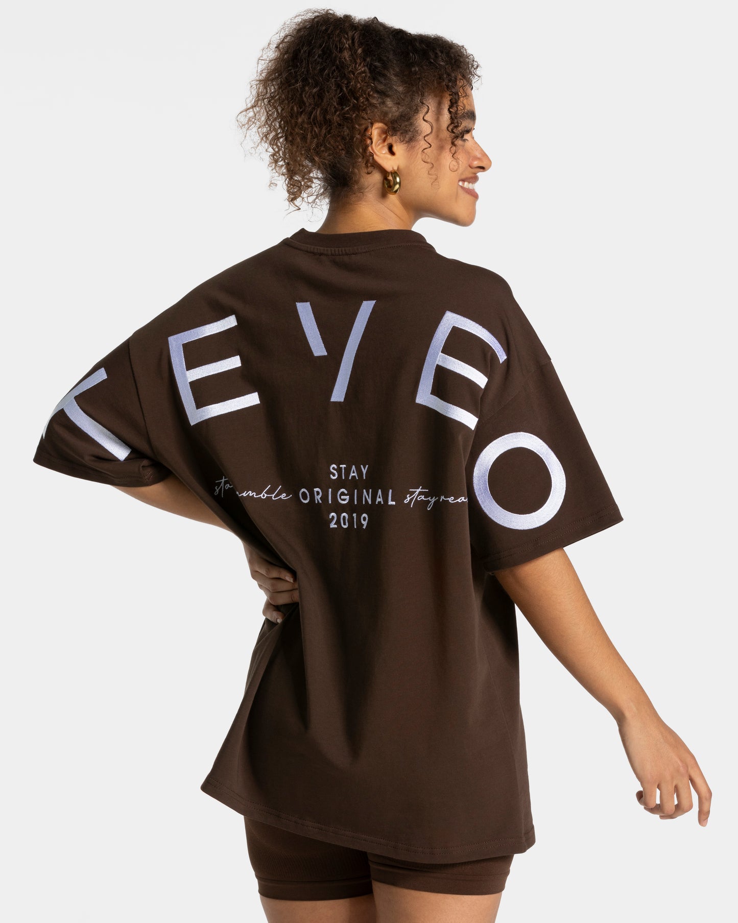 T-shirt Signature Oversized “Marrone scuro”
