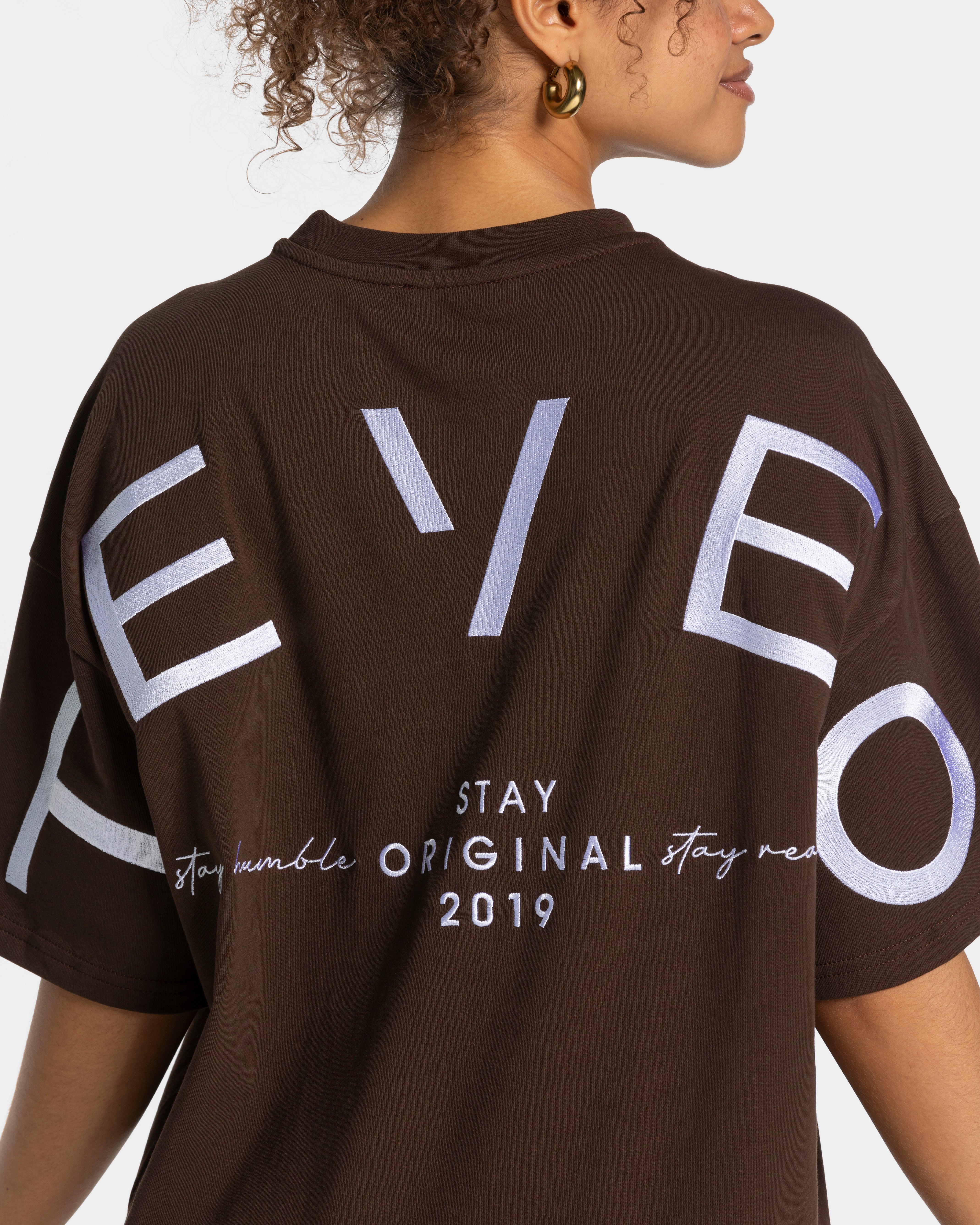 Signature Oversized T-Shirt | Dunkelbraun