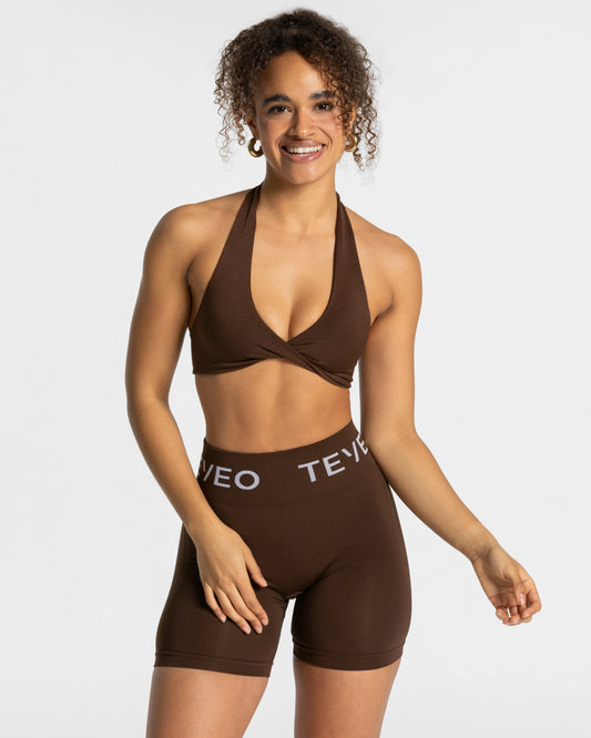 Reggiseno Signature Twisted “Marrone scuro”