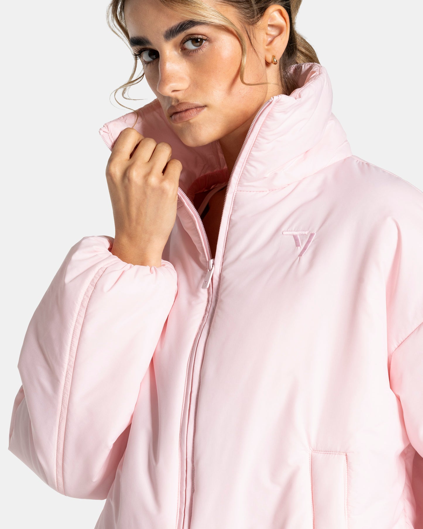 Soft Crop Bomber Jacket ‘Blossom’
