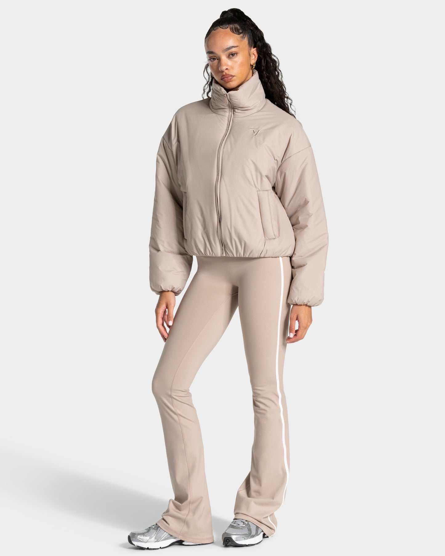 Soft Crop Bomber Jacket ‘Cappuccino’