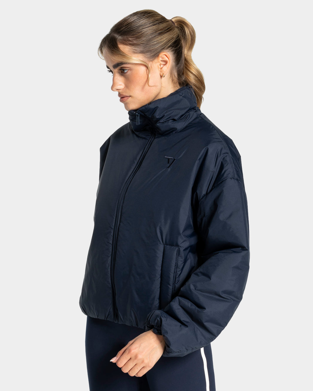 Soft Crop Bomber Jacket ‘Midnight’