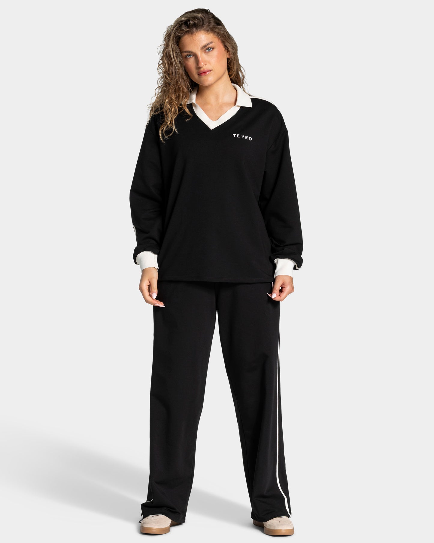 Joggers Soft Wide Leg Regular “Nero"