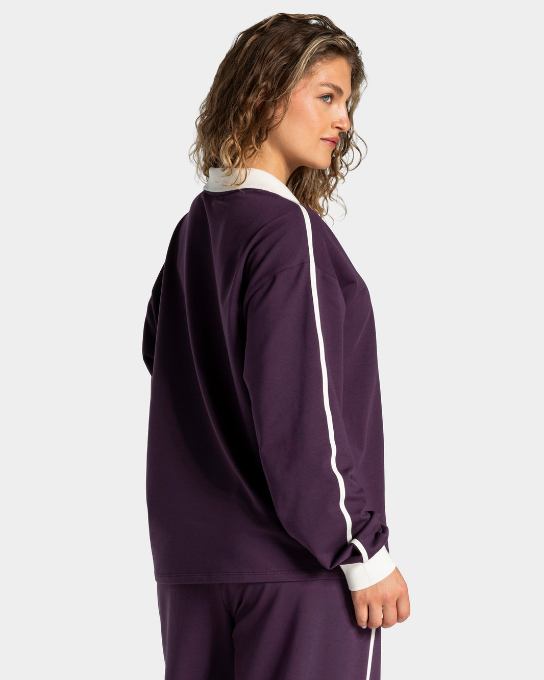 Soft Polo Longsleeve ‘Blackberry’