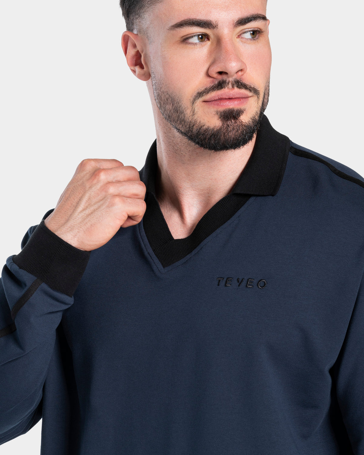 Soft Polo Longsleeve ‘Midnight’