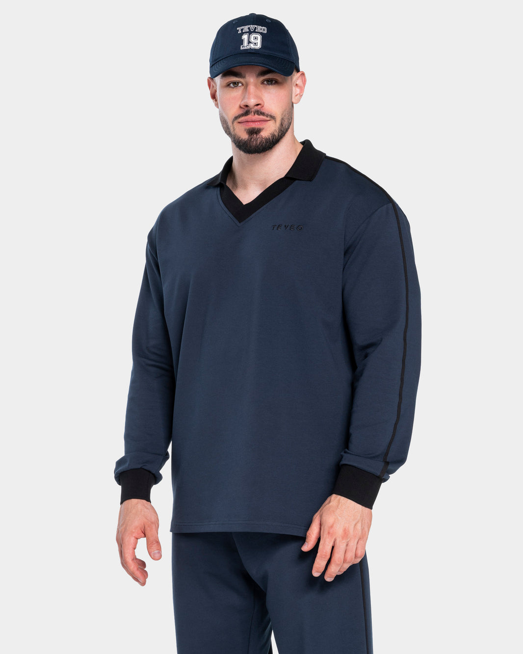 Soft Polo Longsleeve ‘Midnight’