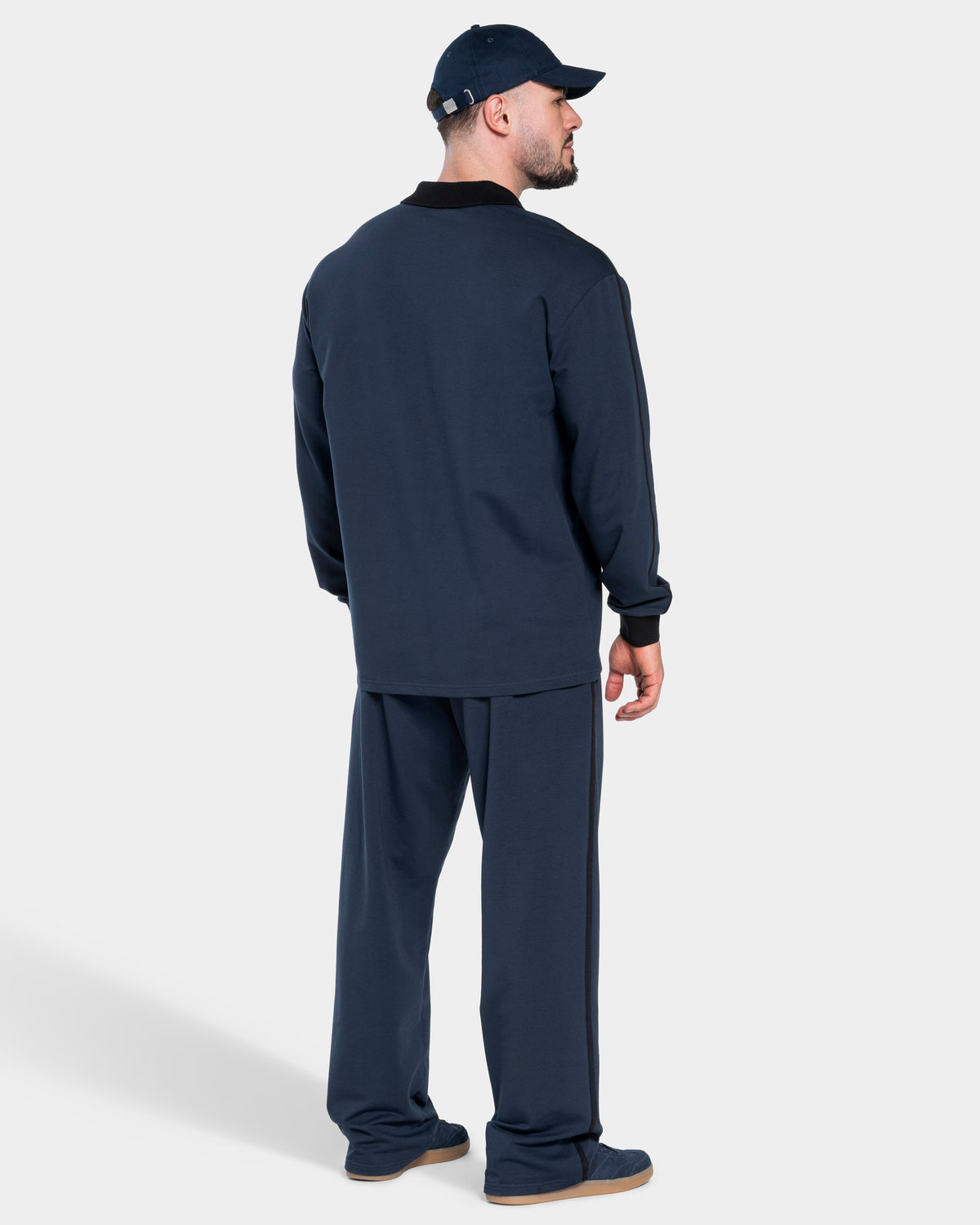 Soft Polo Longsleeve ‘Midnight’