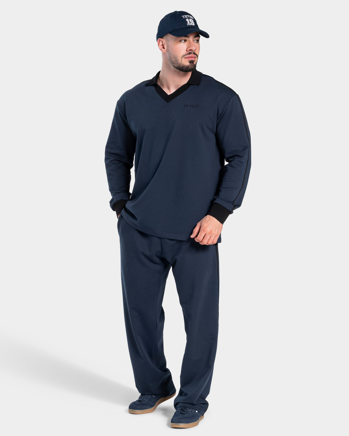Soft Polo Longsleeve ‘Midnight’