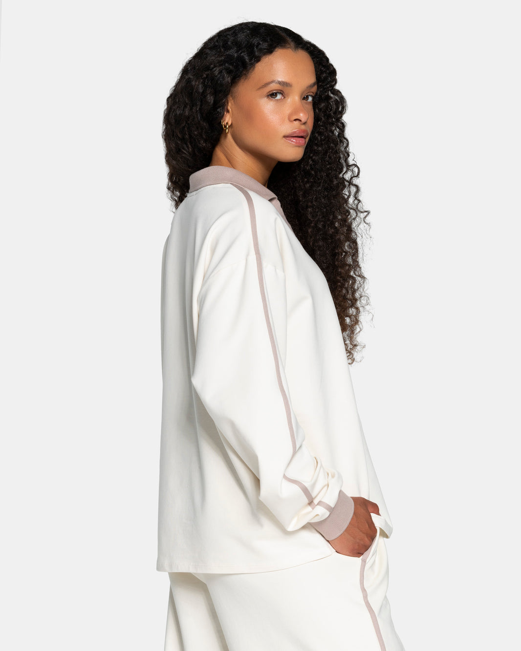 Soft Polo Longsleeve ‘Off-White’