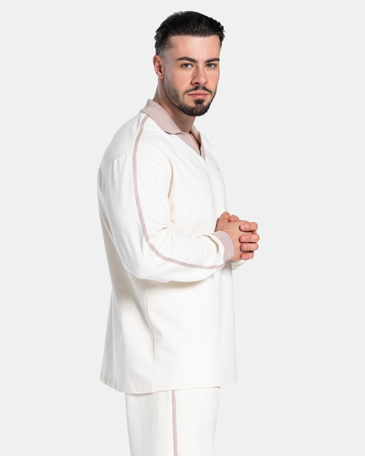 Soft Polo Longsleeve ‘Off-White’