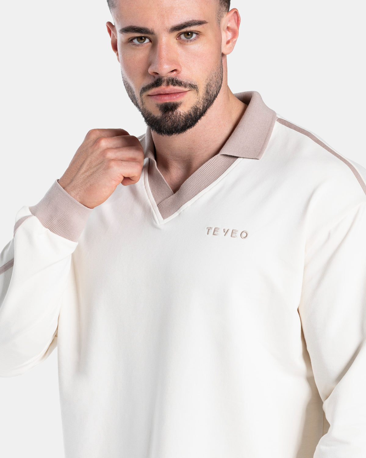 Soft Polo Longsleeve ‘Off-White’