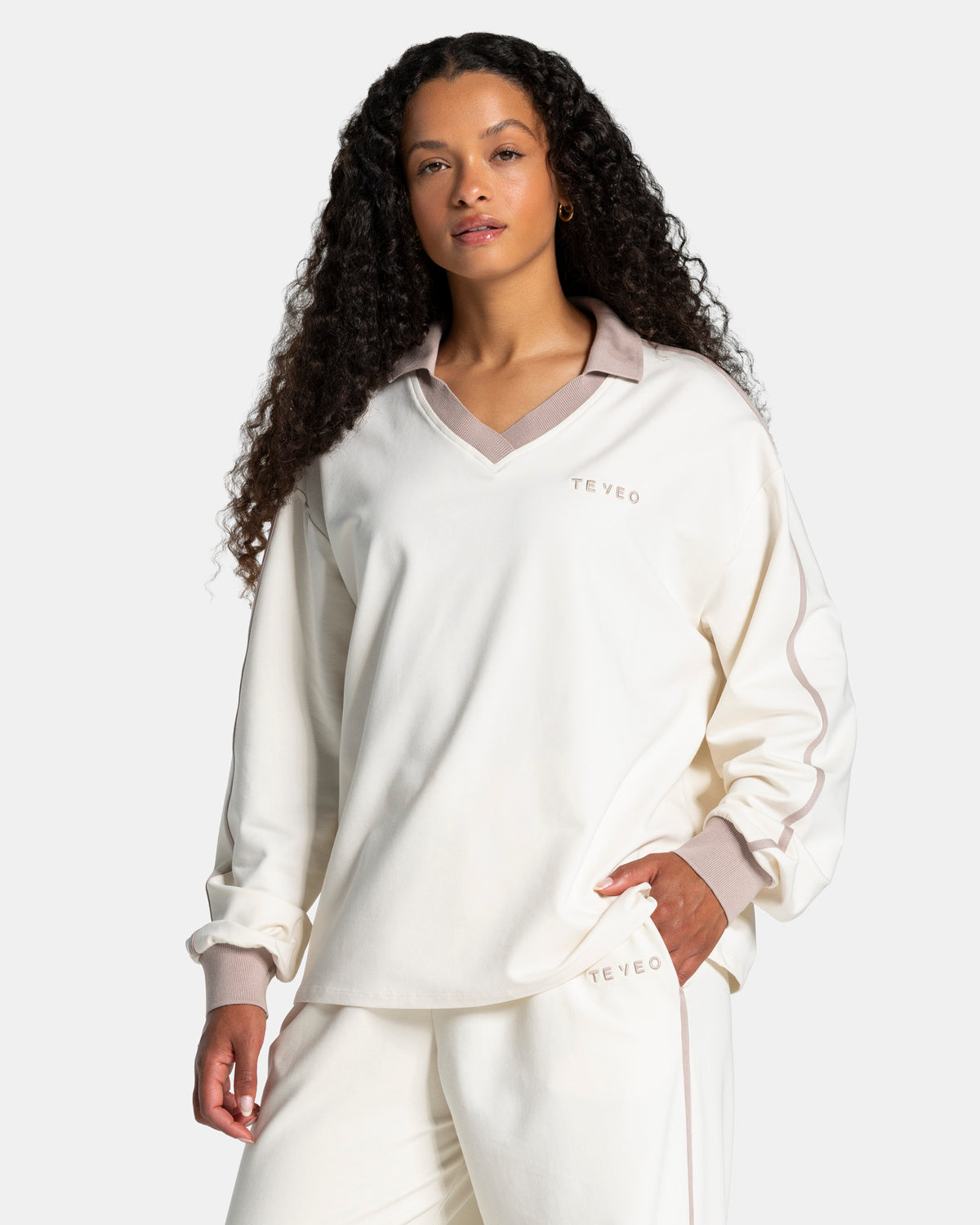 Soft Polo Longsleeve ‘Off-White’