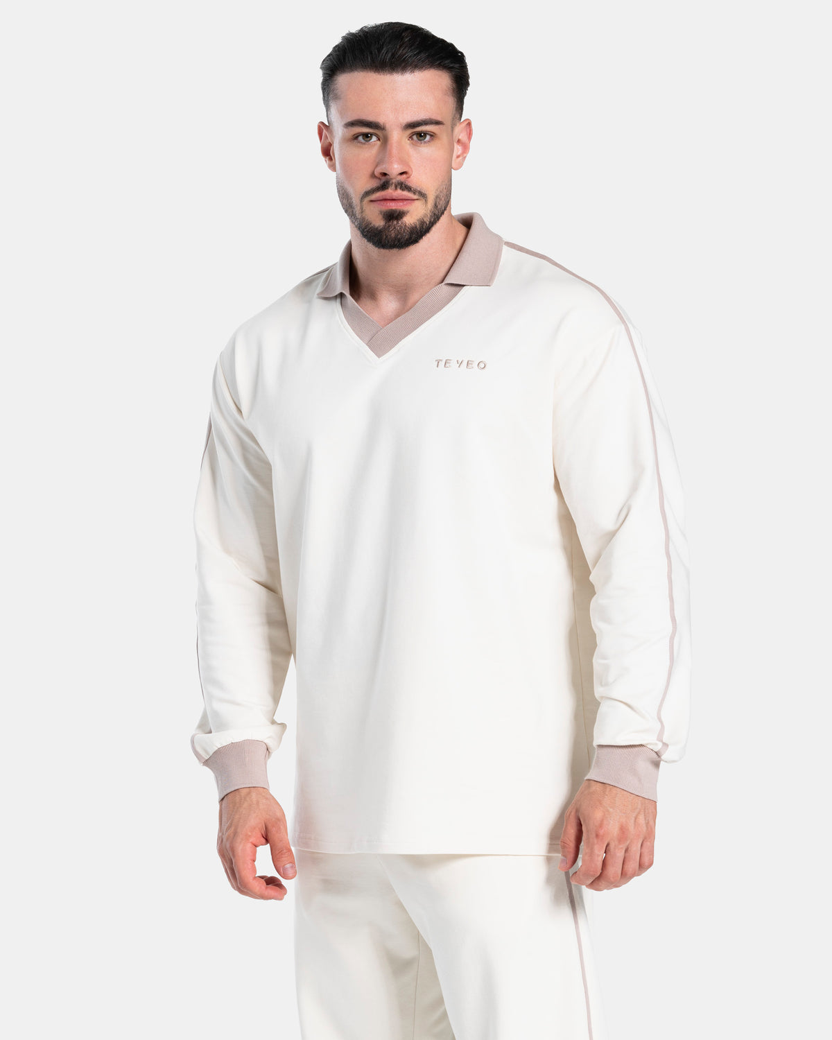 Soft Polo Longsleeve ‘Off-White’