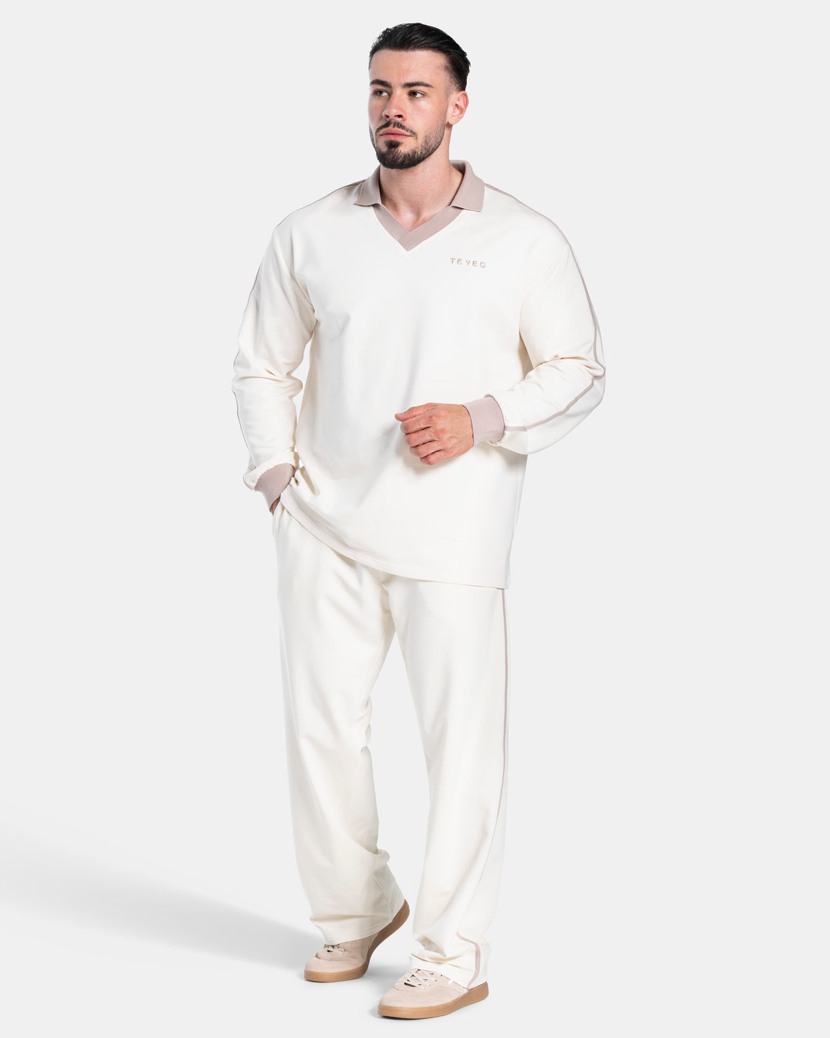 Soft Polo Longsleeve ‘Off-White’