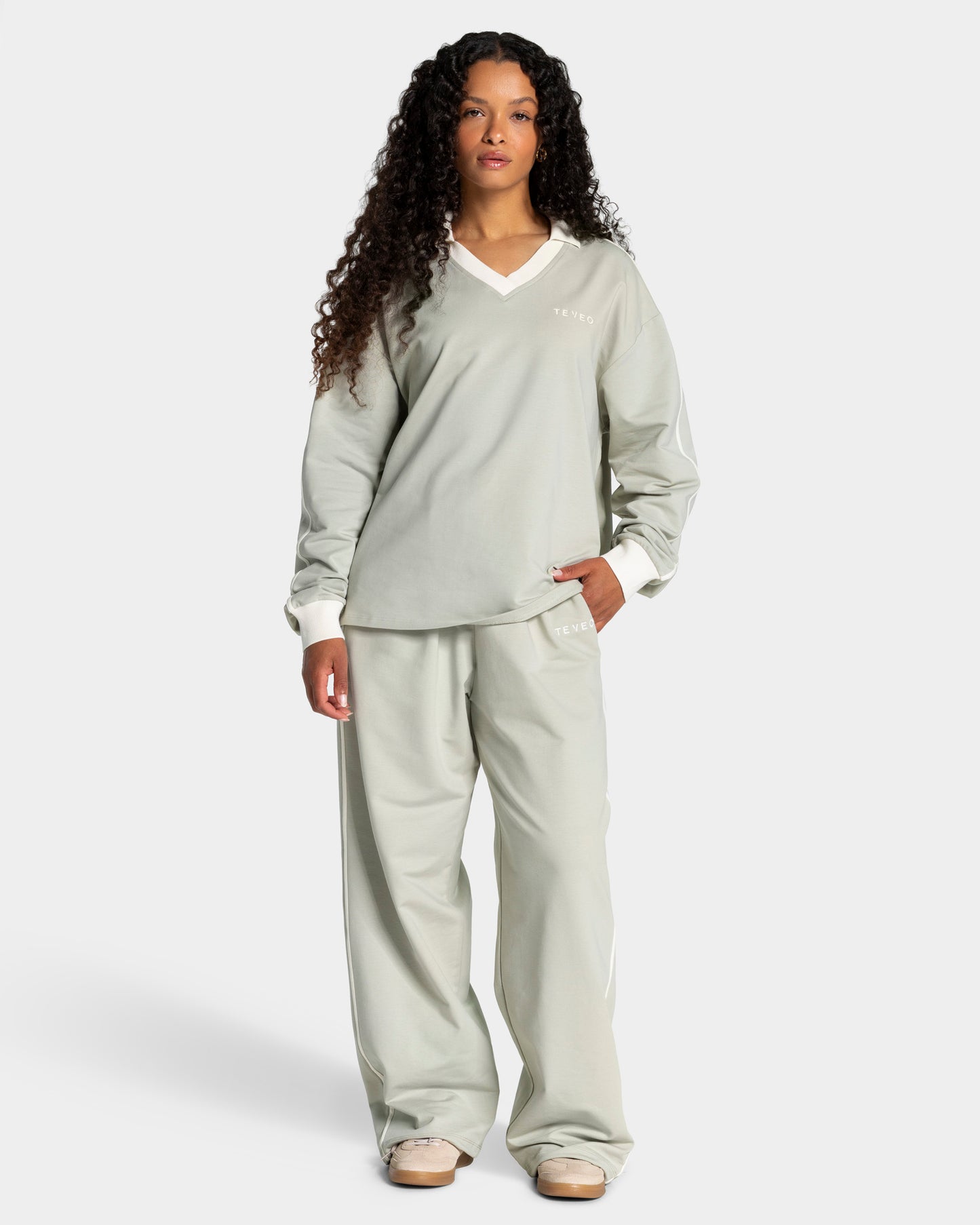 Joggers Soft Wide Leg Regular "Pistacchio"
