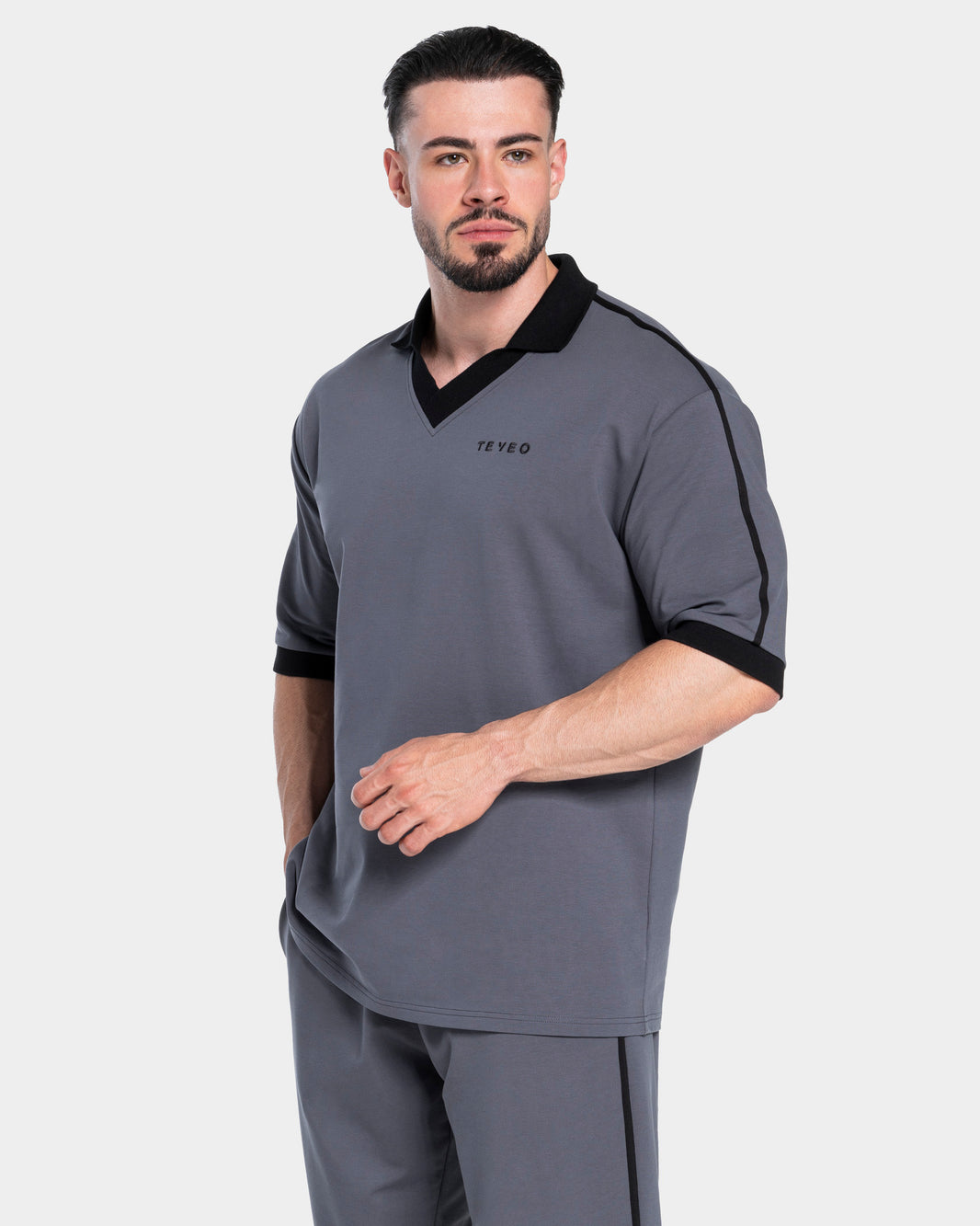 Soft Polo T-Shirt ‘Graphite’